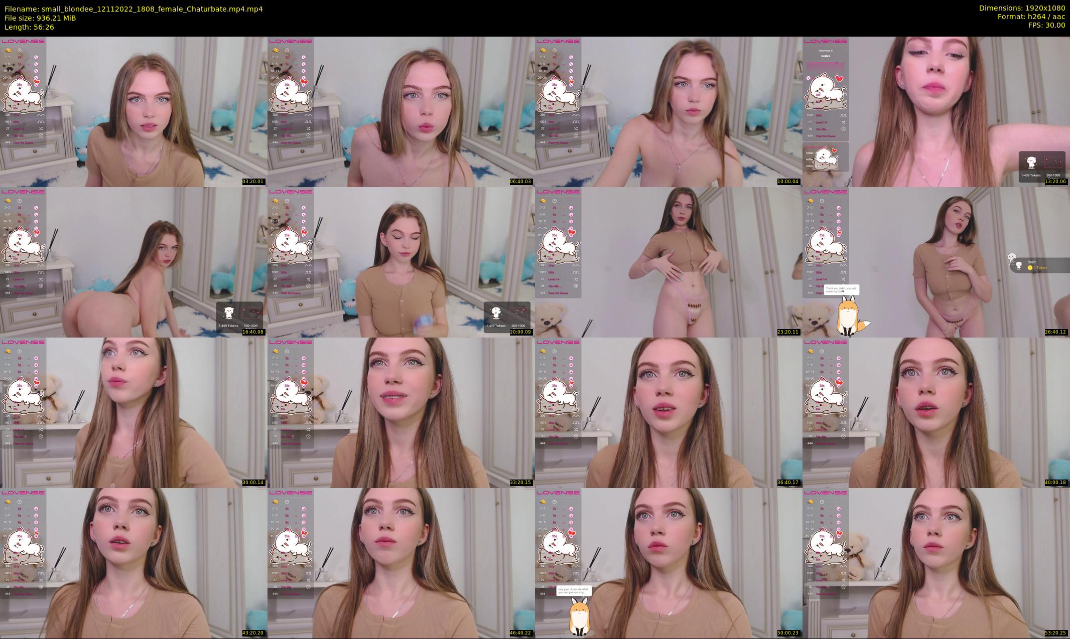 small_blondee — 57 minute Chaturbate female cam show recording, 1080p, Nov 12, 2022