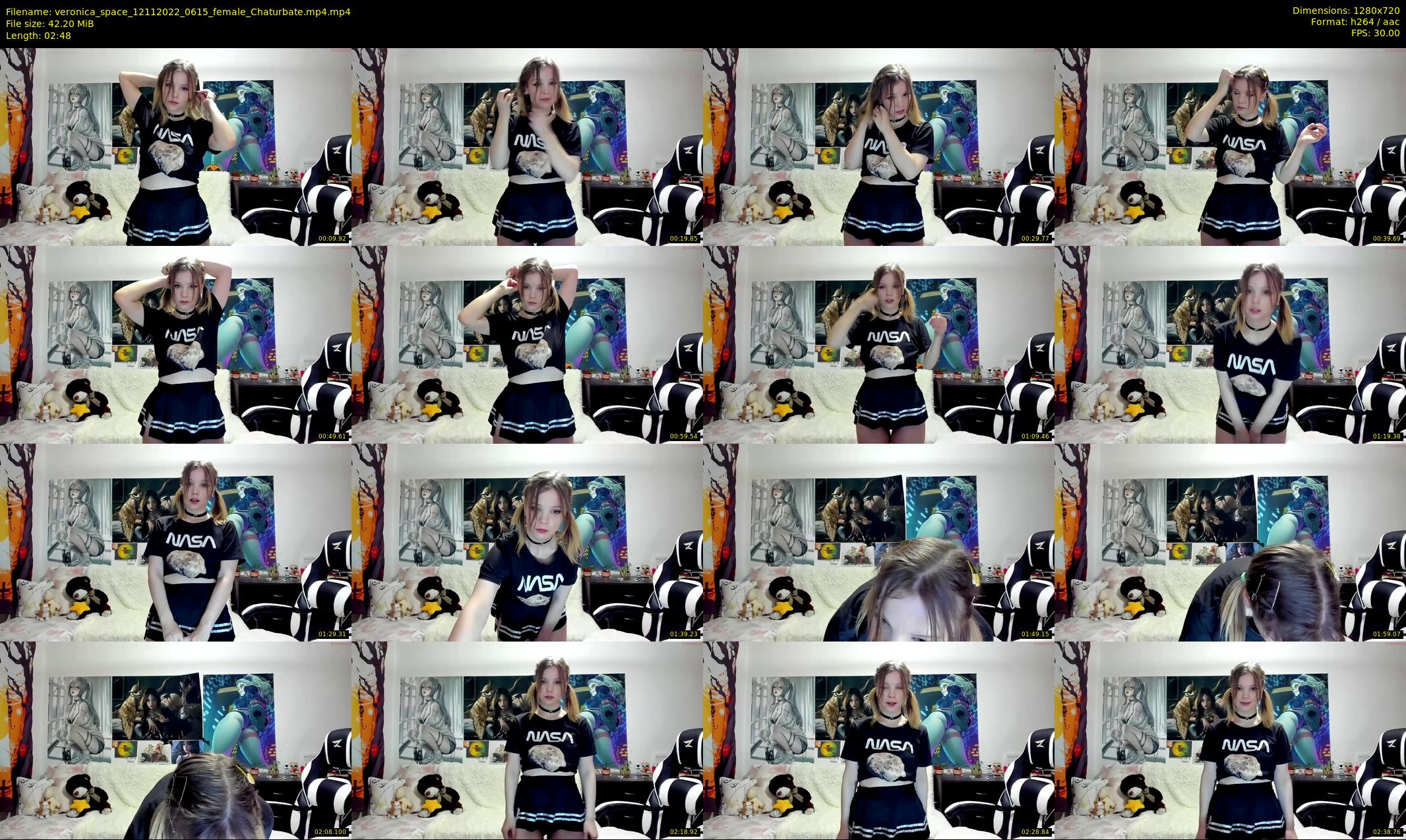 veronica_space — 3 minute Chaturbate female cam show recording, 720p, Nov 12, 2022
