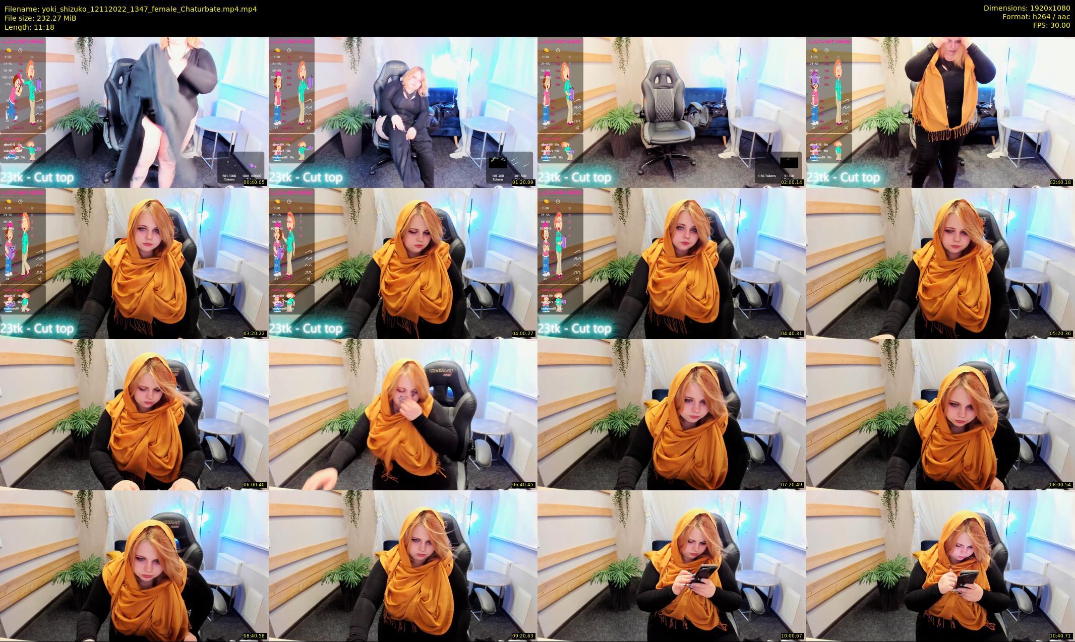 yoki_shizuko — 12 minute Chaturbate female cam show recording, 1080p, Nov 12, 2022