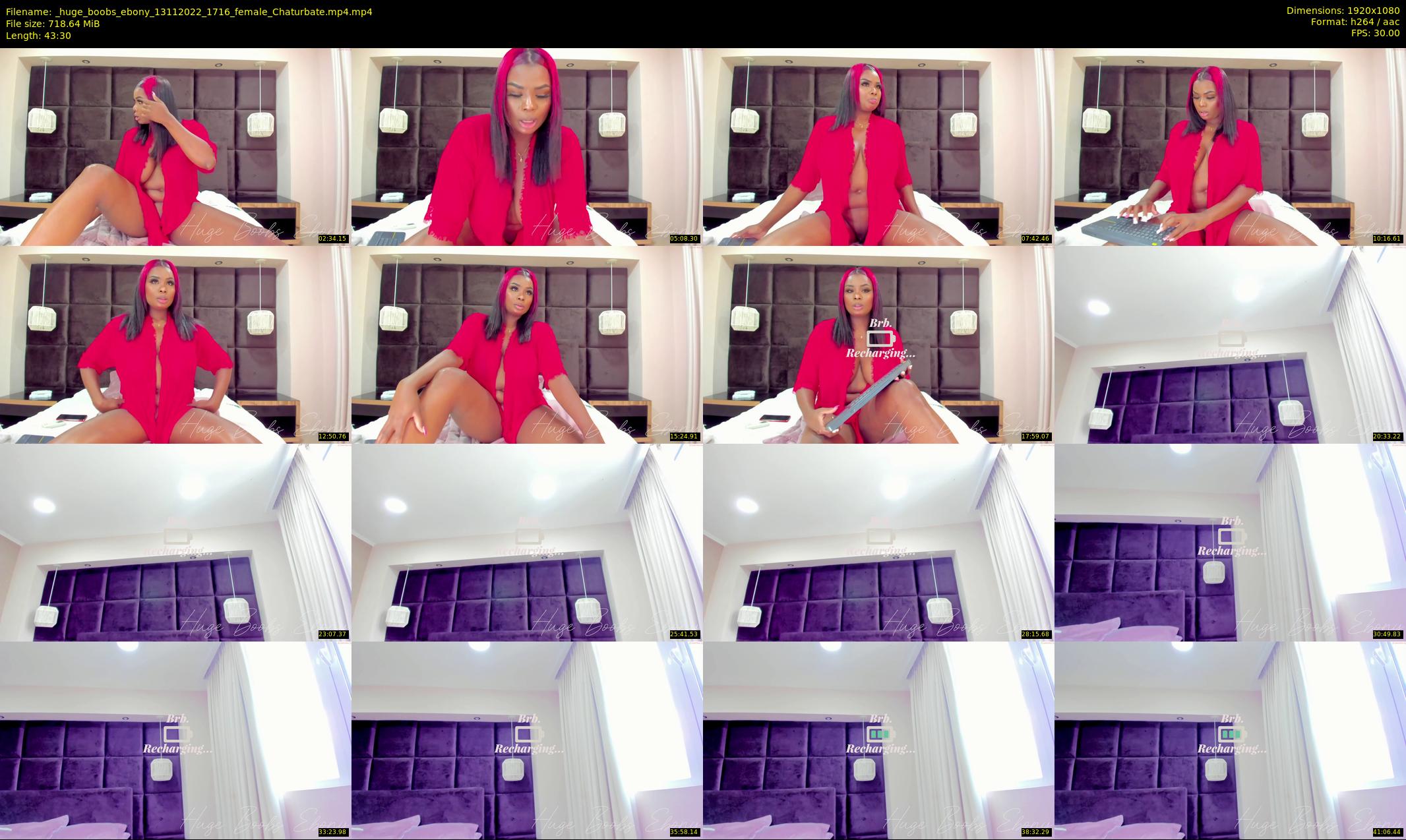 _huge_boobs_ebony — 44 minute Chaturbate female cam show recording, 1080p, Nov 13, 2022
