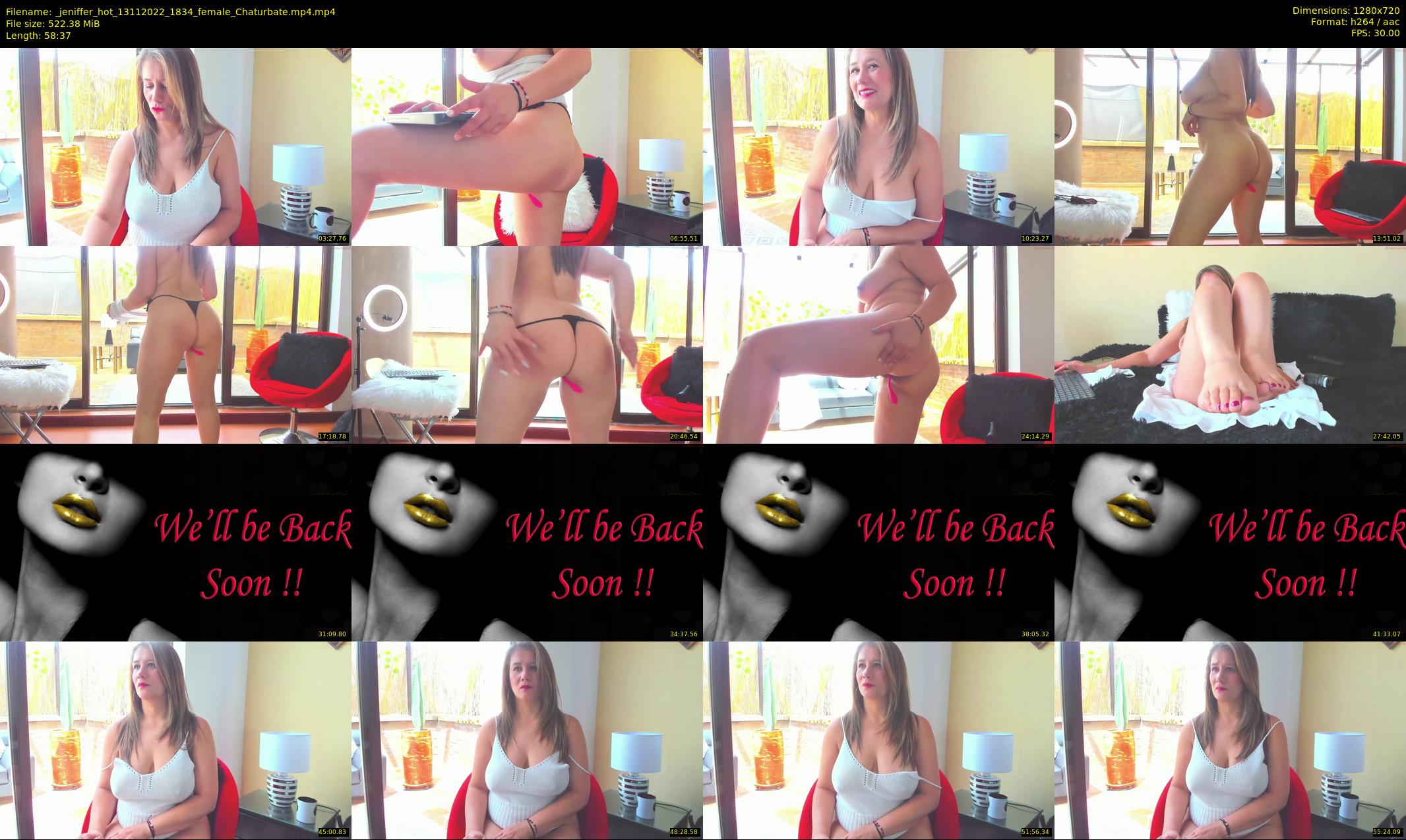 _jeniffer_hot — 59 minute Chaturbate female cam show recording, 720p, Nov 13, 2022