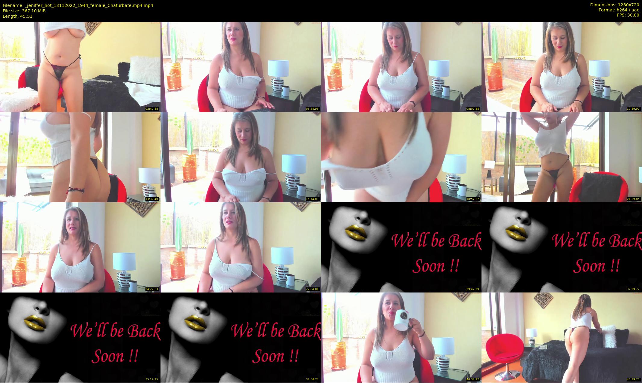 _jeniffer_hot — 46 minute Chaturbate female cam show recording, 720p, Nov 13, 2022