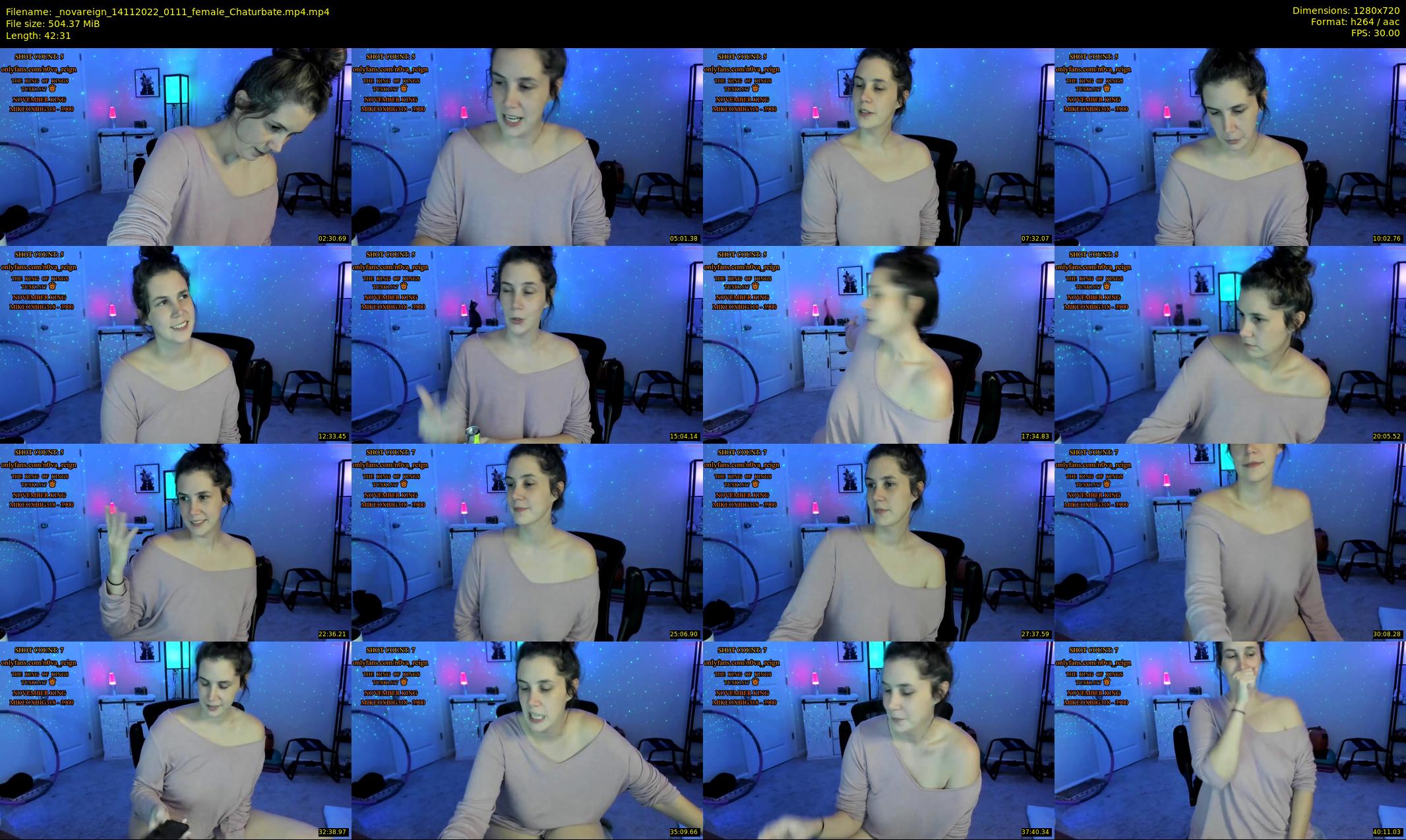 _novareign — 43 minute Chaturbate female cam show recording, 720p, Nov 14, 2022
