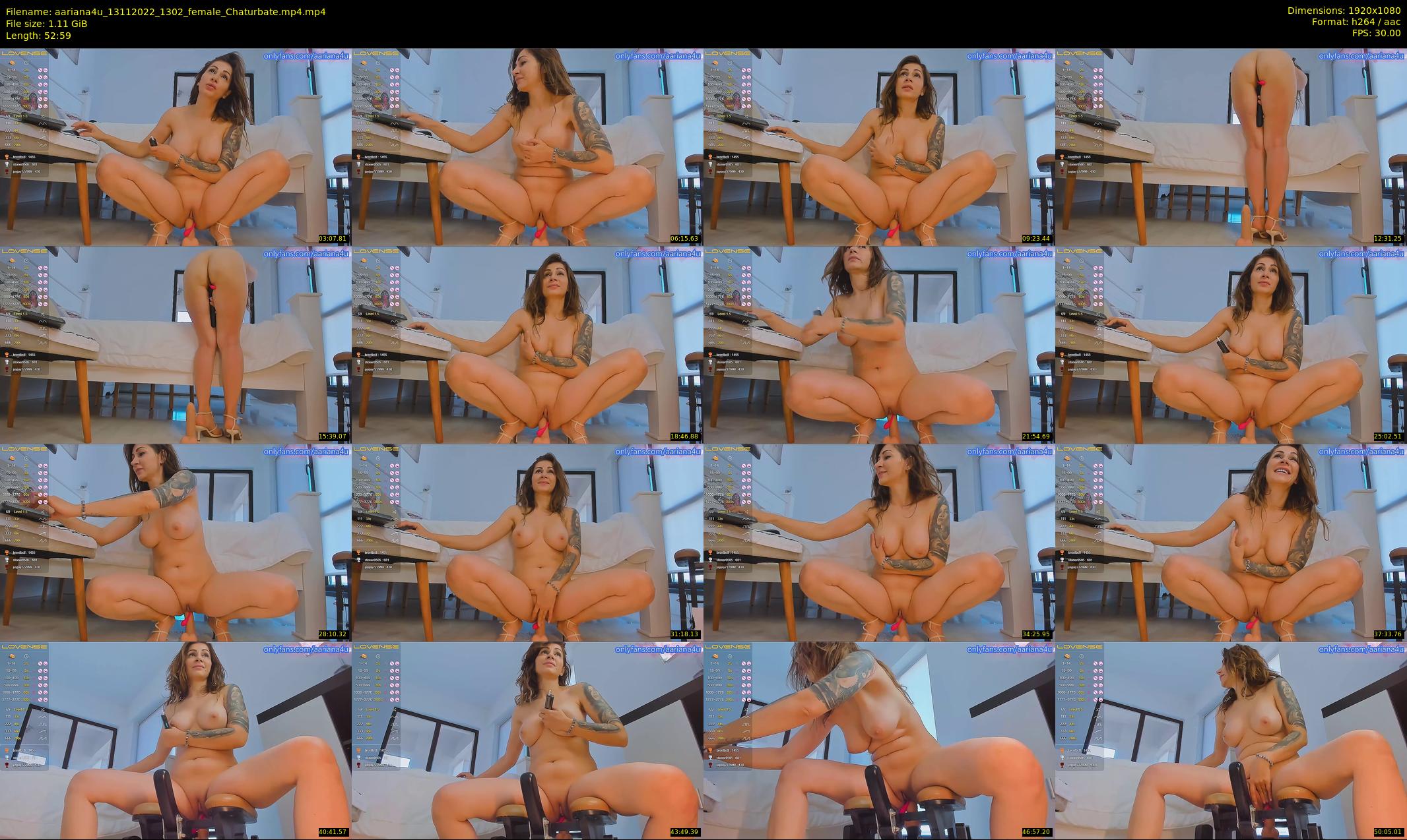 aariana4u — 53 minute Chaturbate female cam show recording, 1080p, Nov 13, 2022
