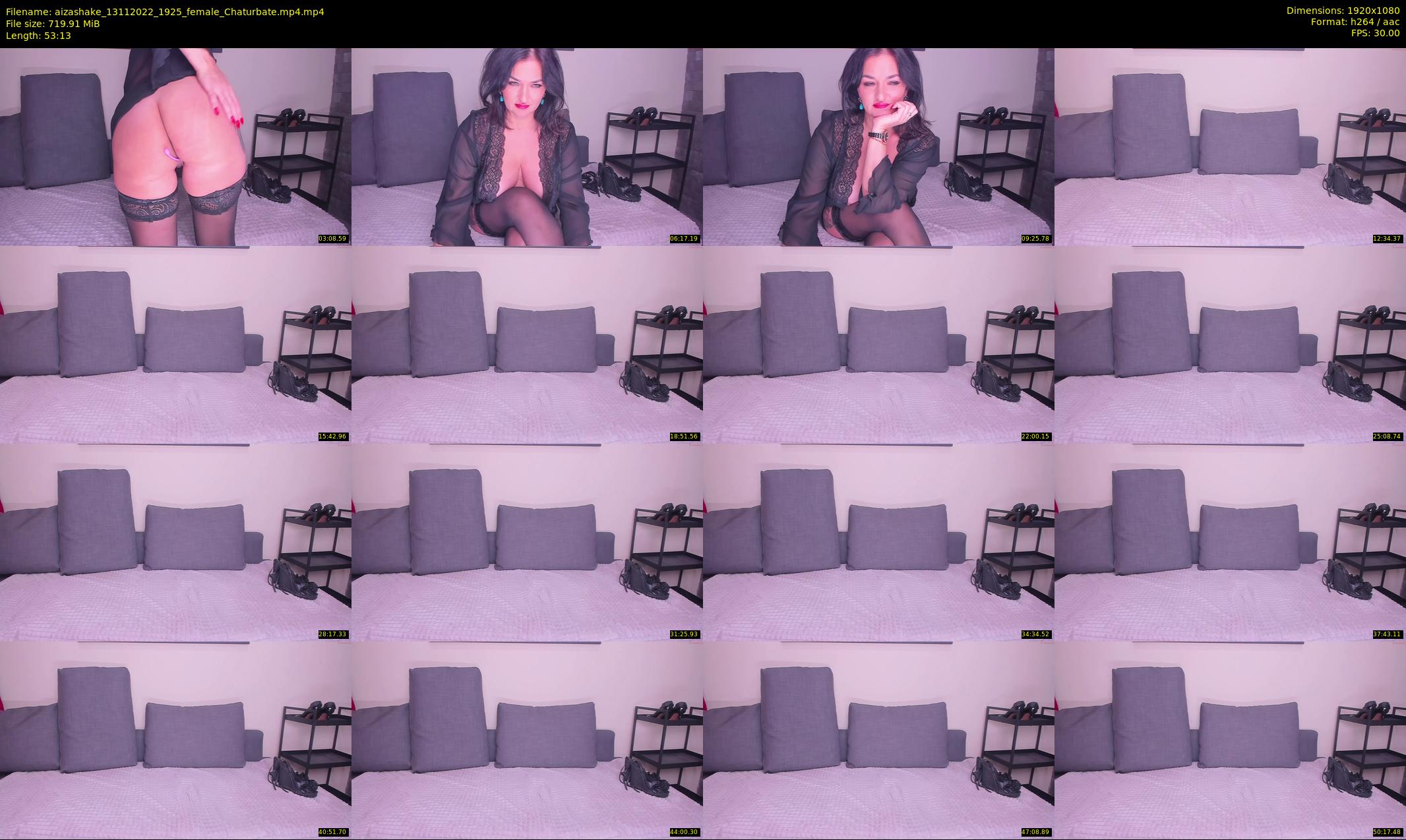 aizashake — 54 minute Chaturbate female cam show recording, 1080p, Nov 13, 2022