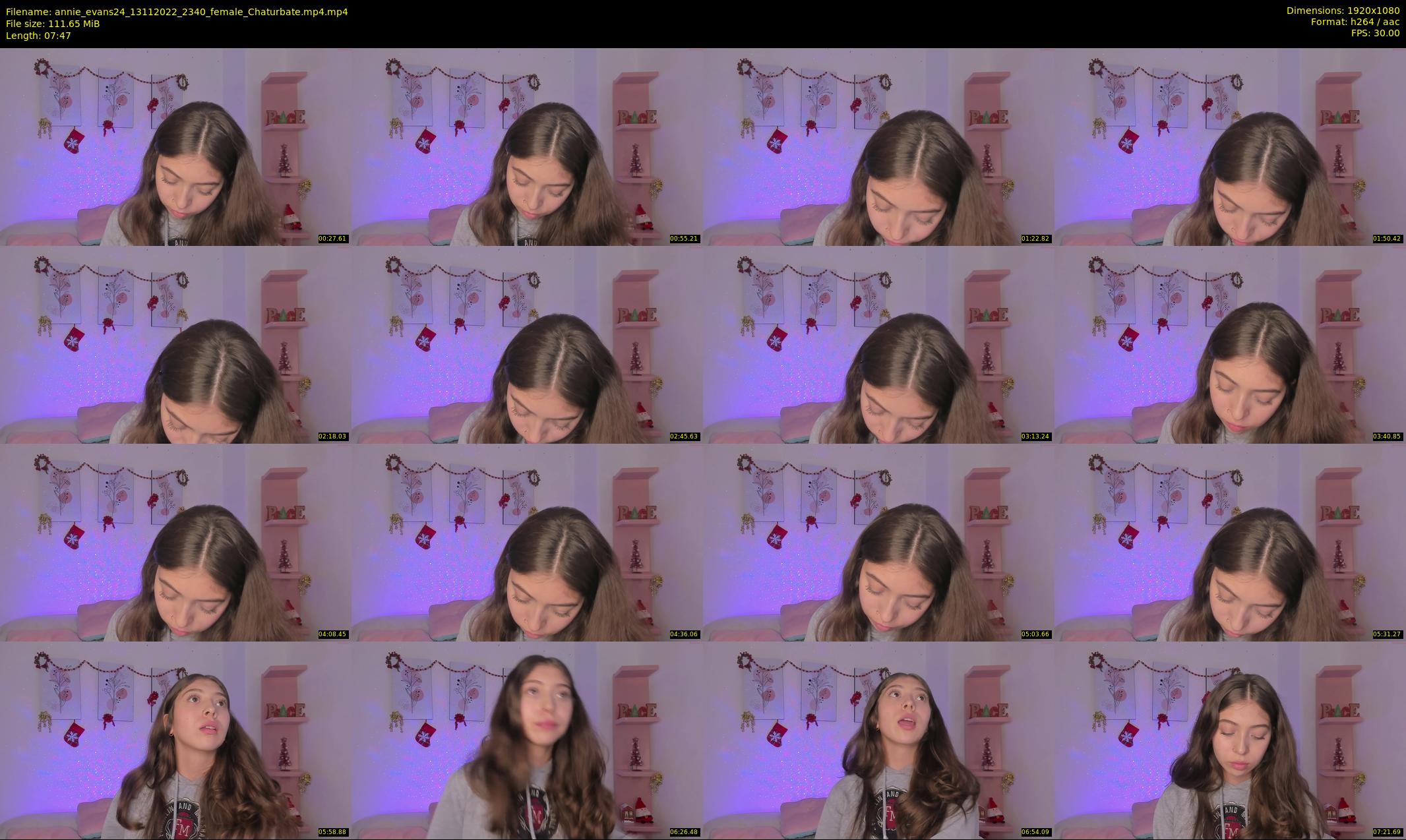 annie_evans24 — 8 minute Chaturbate female cam show recording, 1080p, Nov 13, 2022