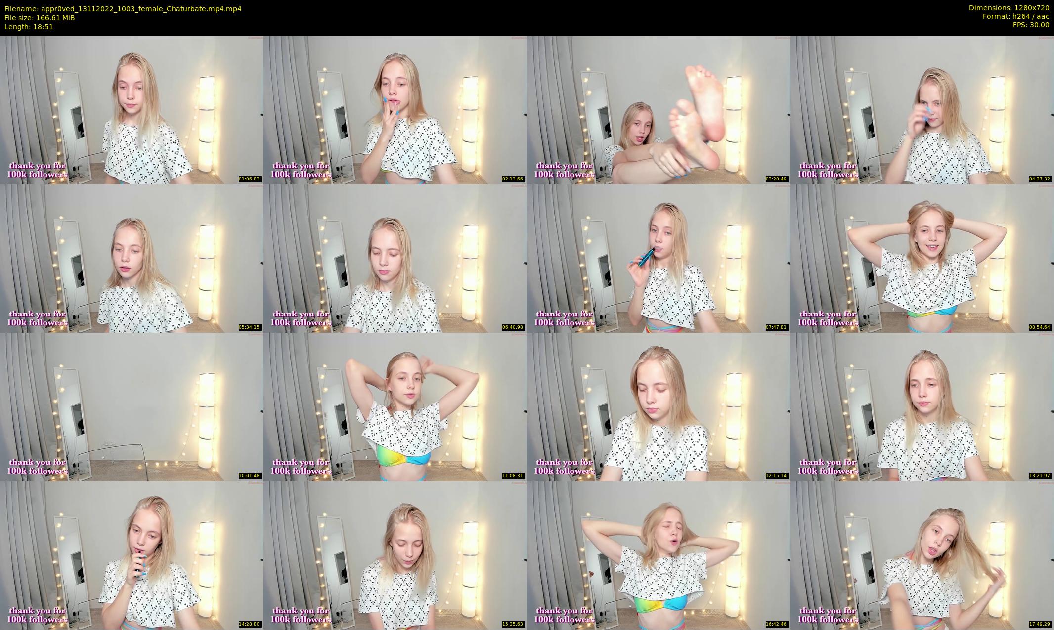 appr0ved — 19 minute Chaturbate female cam show recording, 720p, Nov 13, 2022