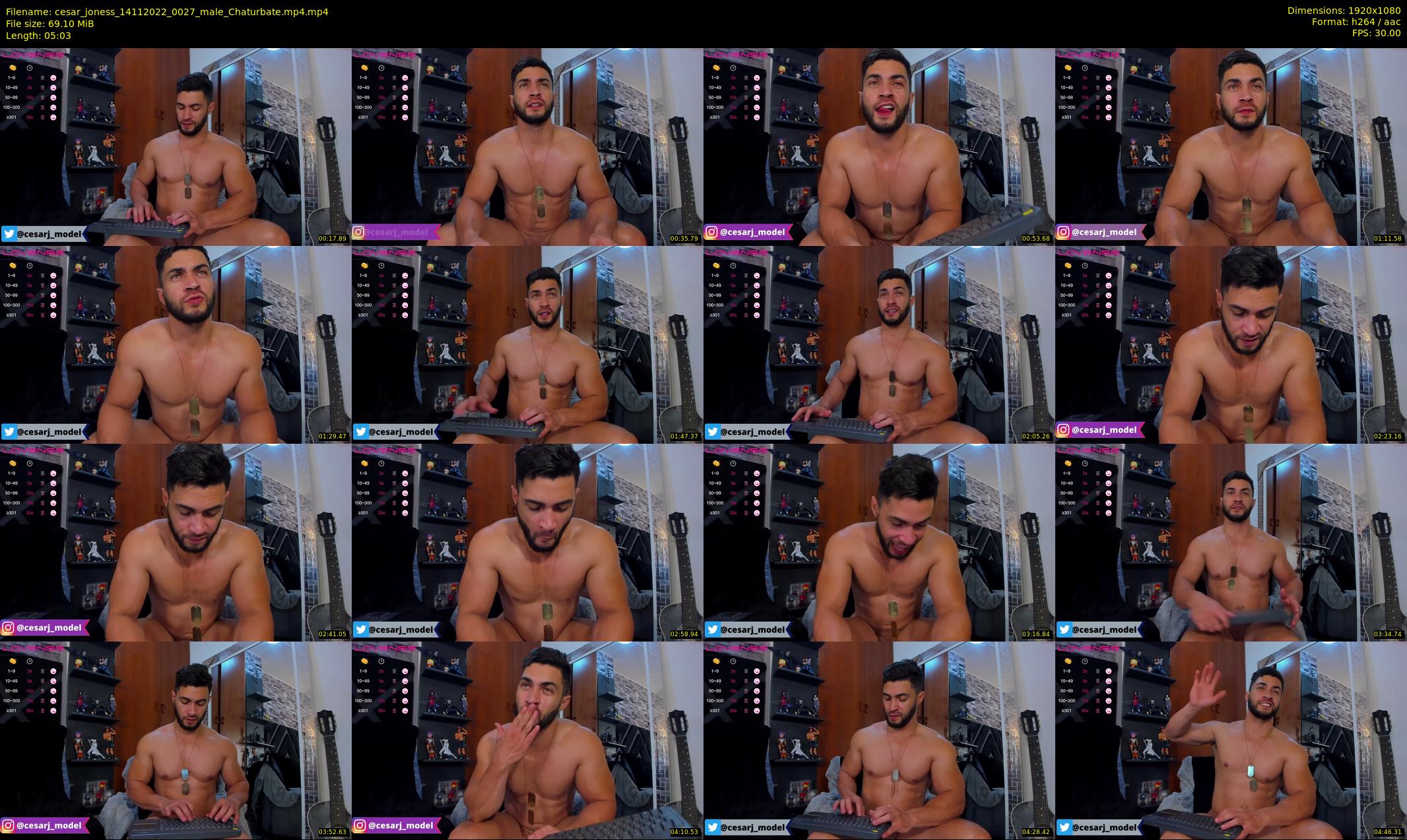 cesar_joness — 6 minute Chaturbate male cam show recording, 1080p, Nov 14, 2022