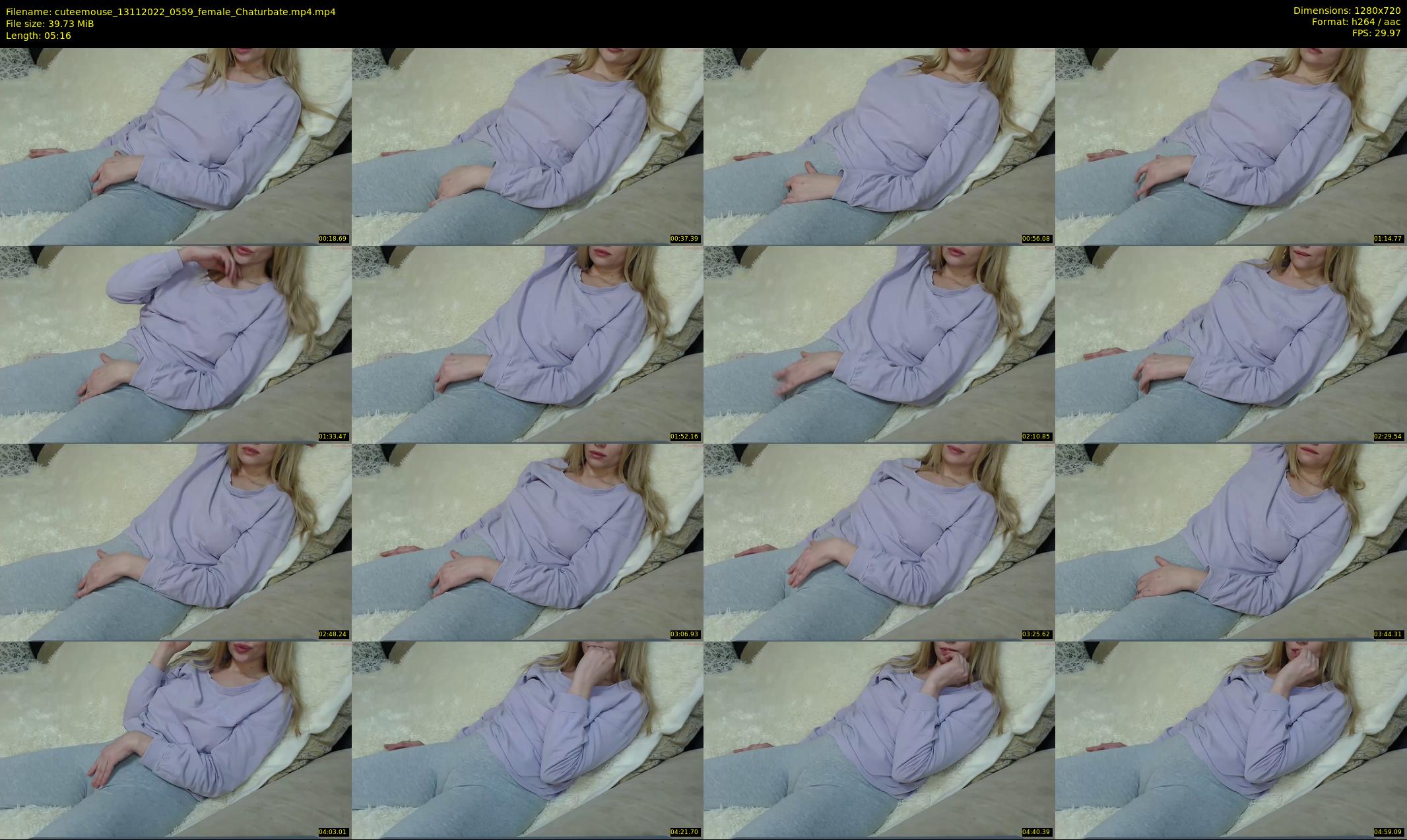 cuteemouse — 6 minute Chaturbate female cam show recording, 720p, Nov 13, 2022