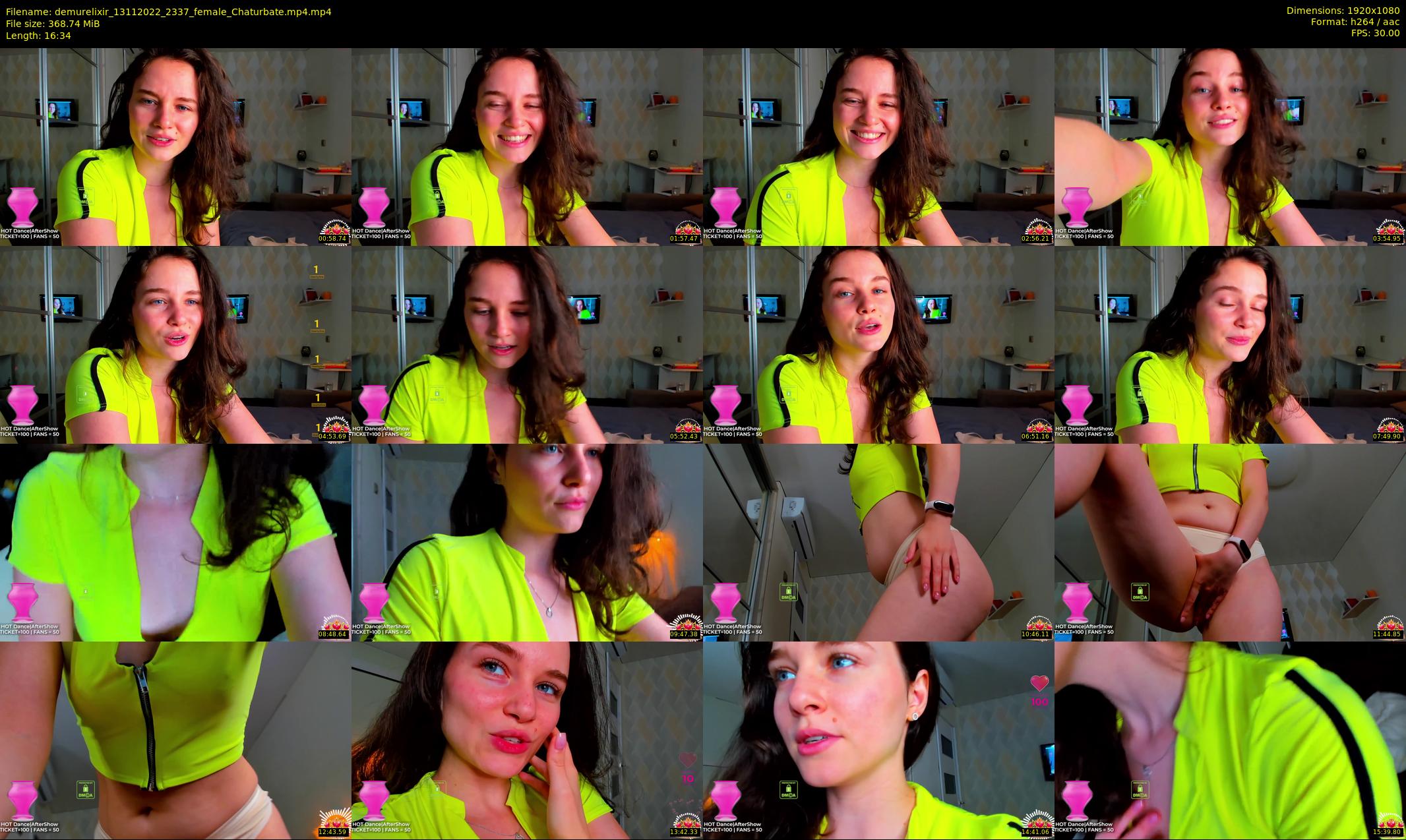 demurelixir — 17 minute Chaturbate female cam show recording, 1080p, Nov 13, 2022