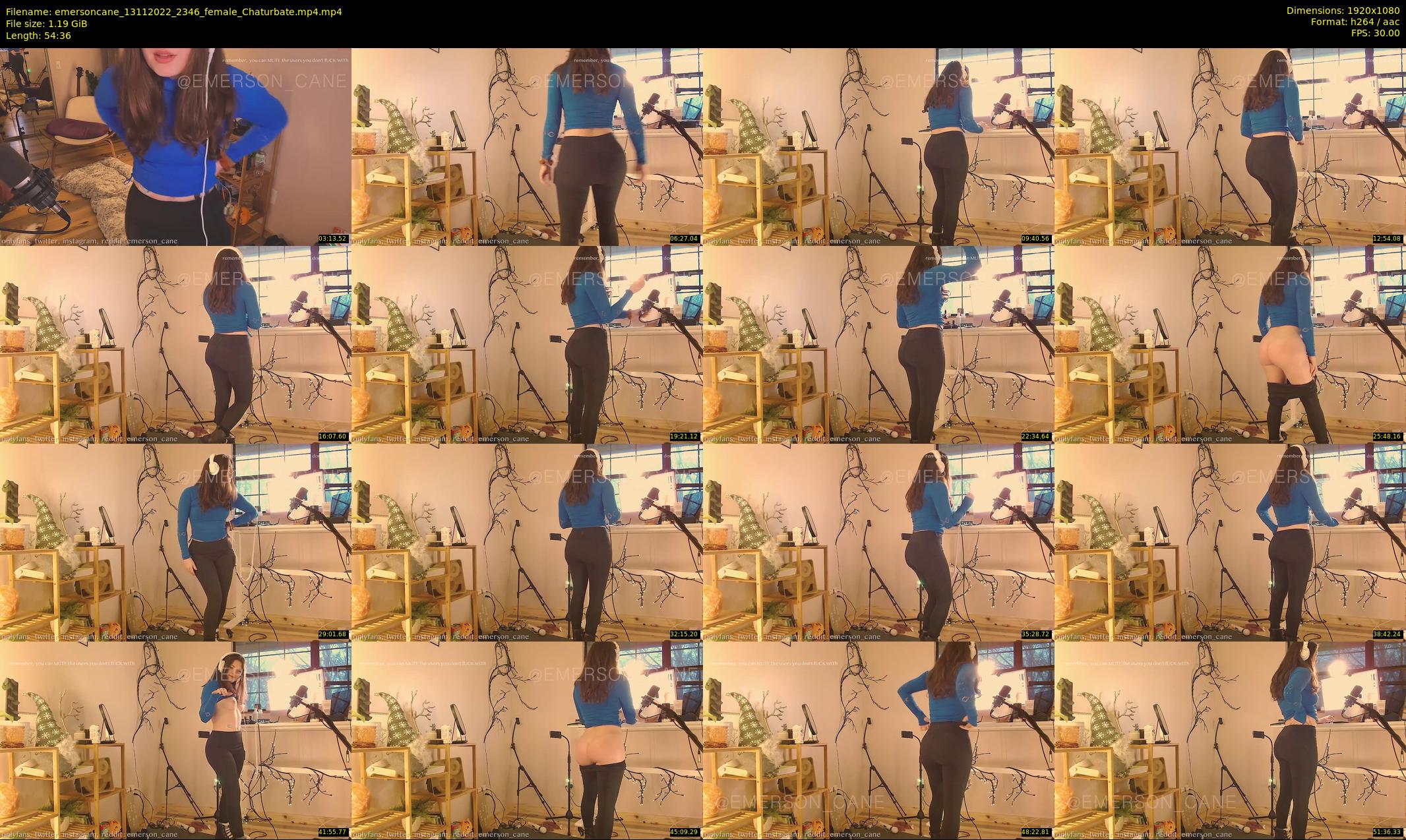 emersoncane — 55 minute Chaturbate female cam show recording, 1080p, Nov 13, 2022