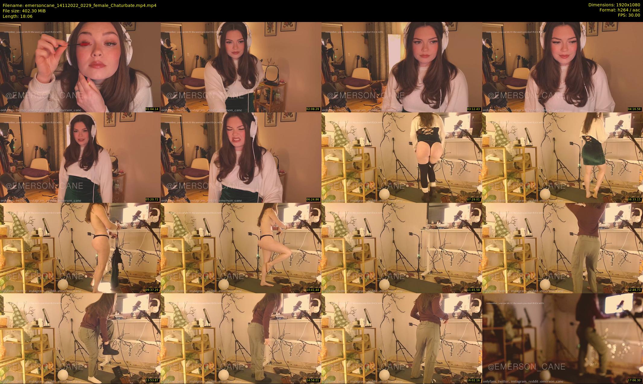 emersoncane — 19 minute Chaturbate female cam show recording, 1080p, Nov 14, 2022