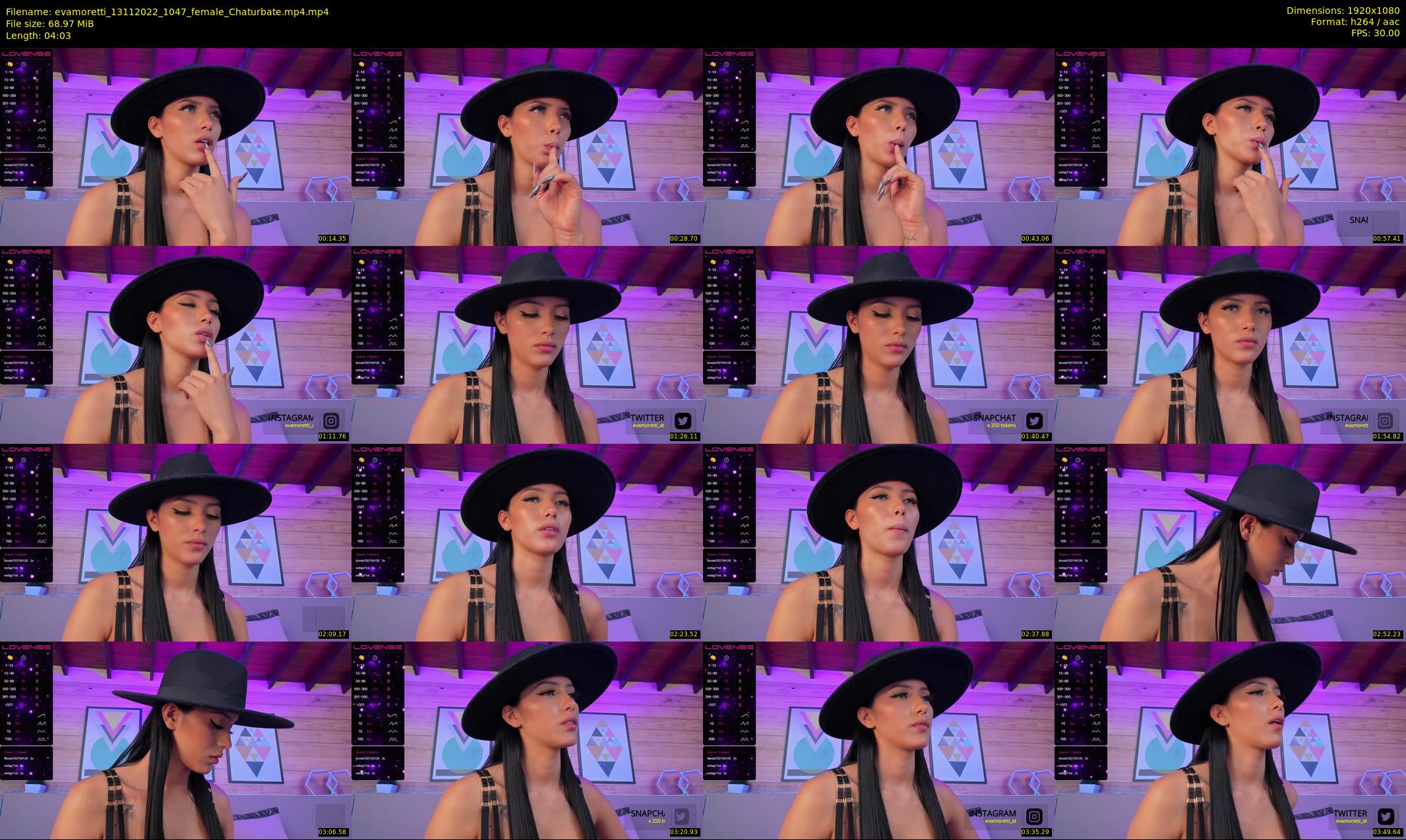 evamoretti — 5 minute Chaturbate female cam show recording, 1080p, Nov 13, 2022