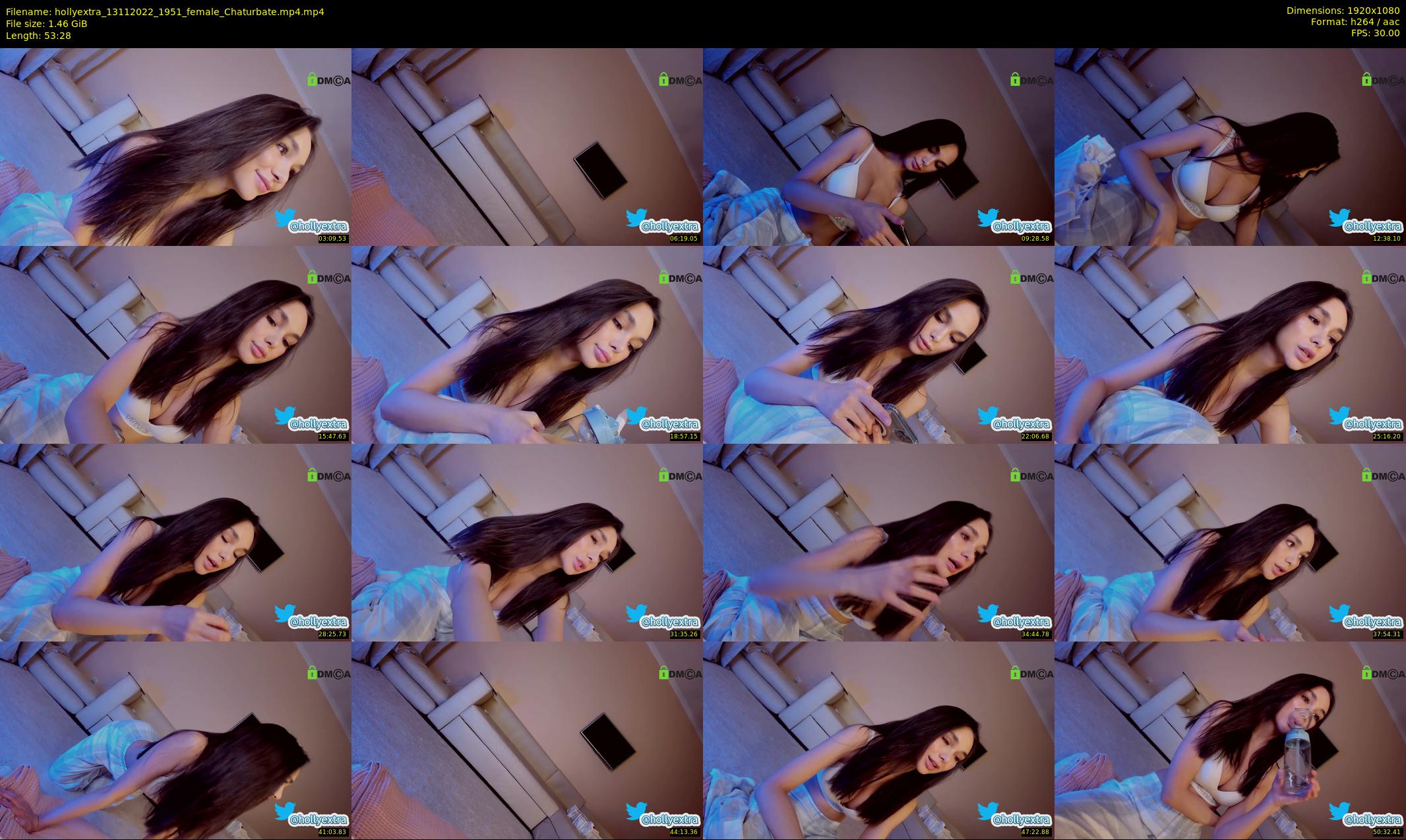 hollyextra — 54 minute Chaturbate female cam show recording, 1080p, Nov 13, 2022