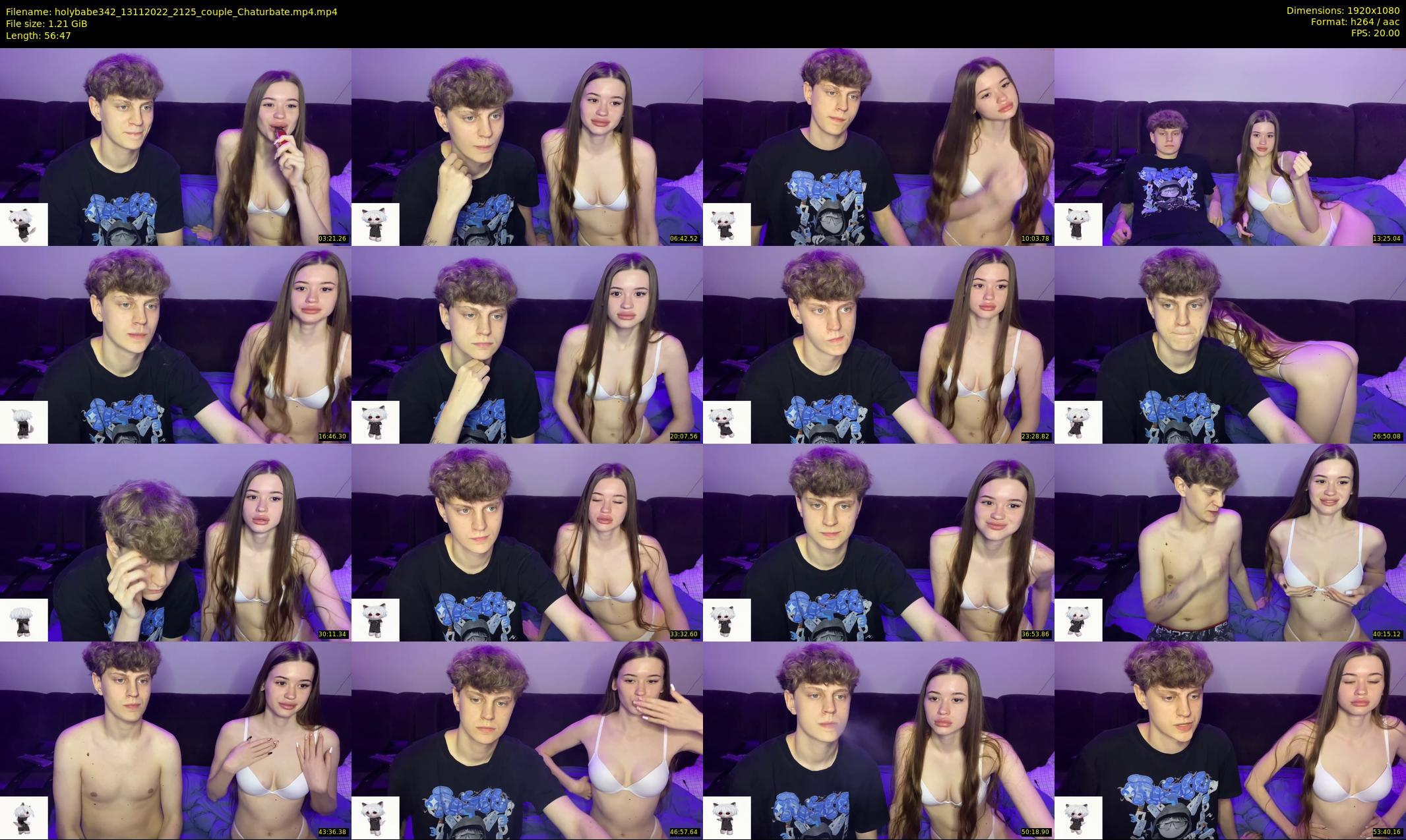 holybabe342 — 57 minute Chaturbate couple cam show recording, 1080p, Nov 13, 2022