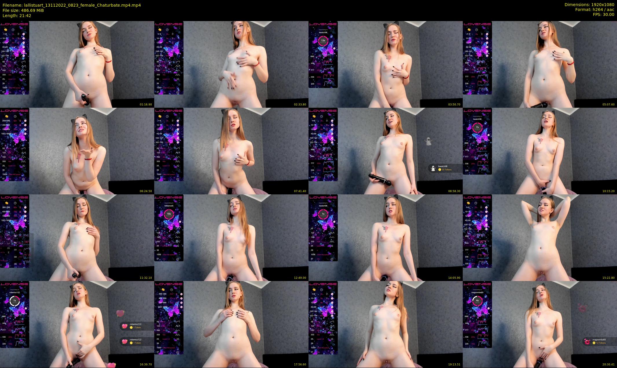 lallistuart — 22 minute Chaturbate female cam show recording, 1080p, Nov 13, 2022