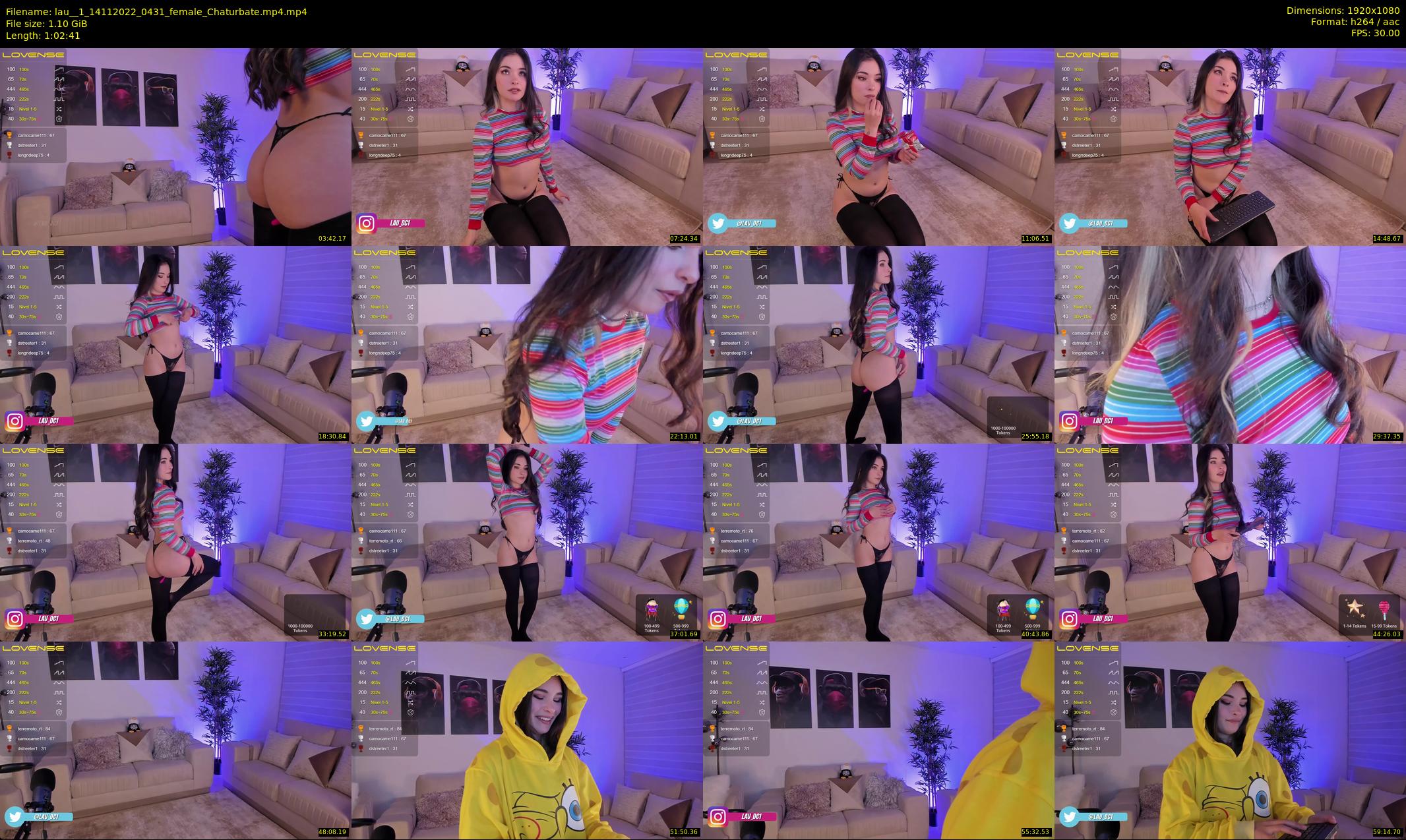 lau__1 — 63 minute Chaturbate female cam show recording, 1080p, Nov 14, 2022