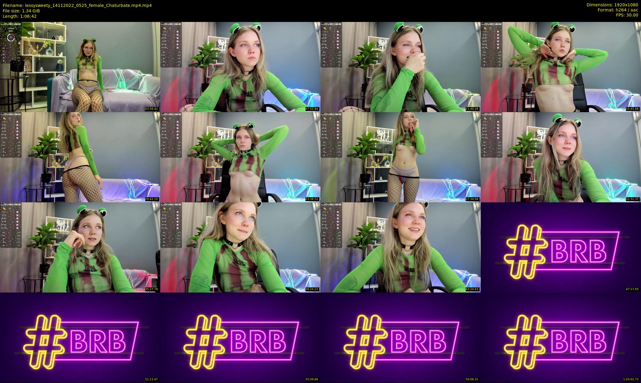 lessysweety — 67 minute Chaturbate female cam show recording, 1080p, Nov 14, 2022