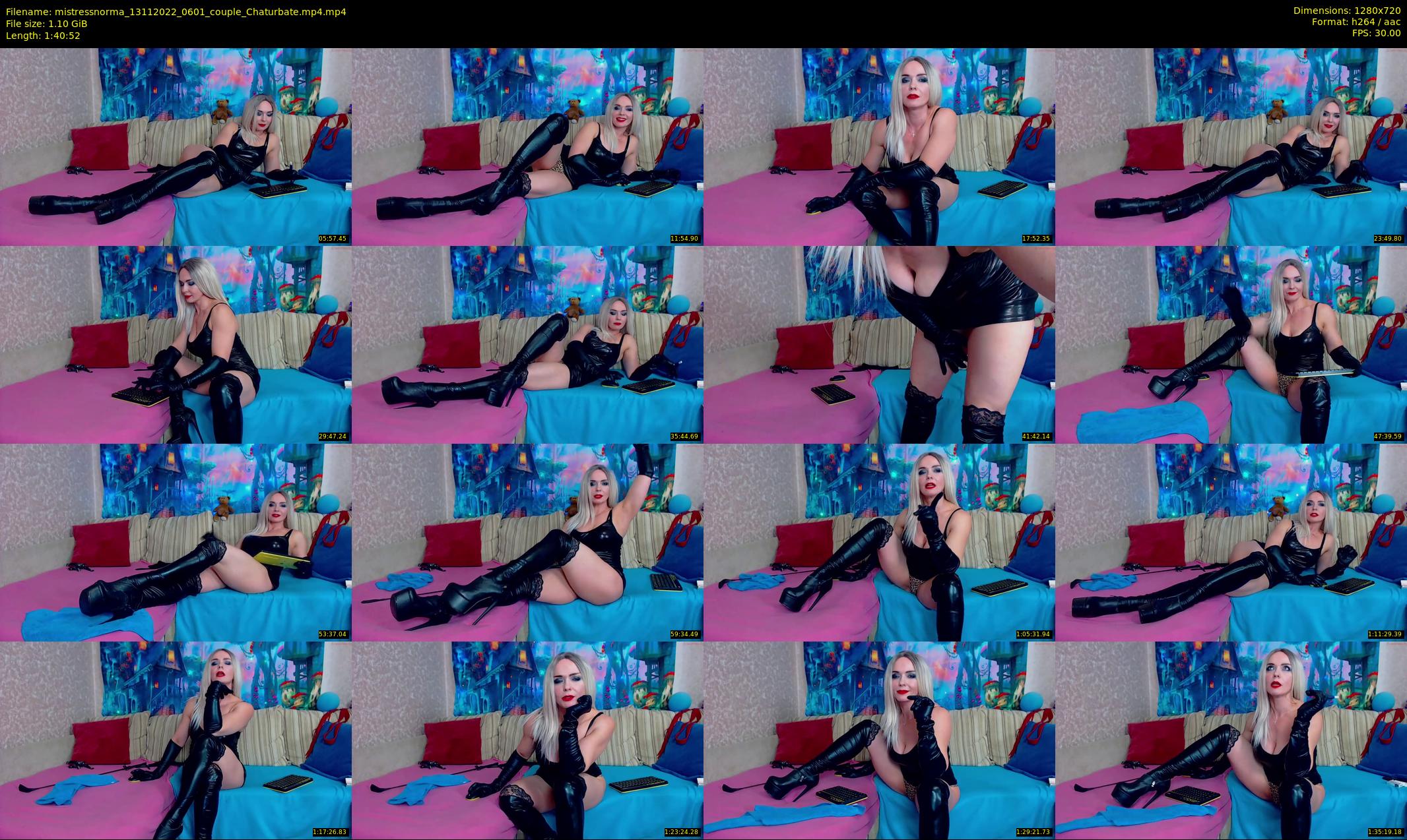 mistressnorma — 101 minute Chaturbate female cam show recording, 720p, Nov 13, 2022