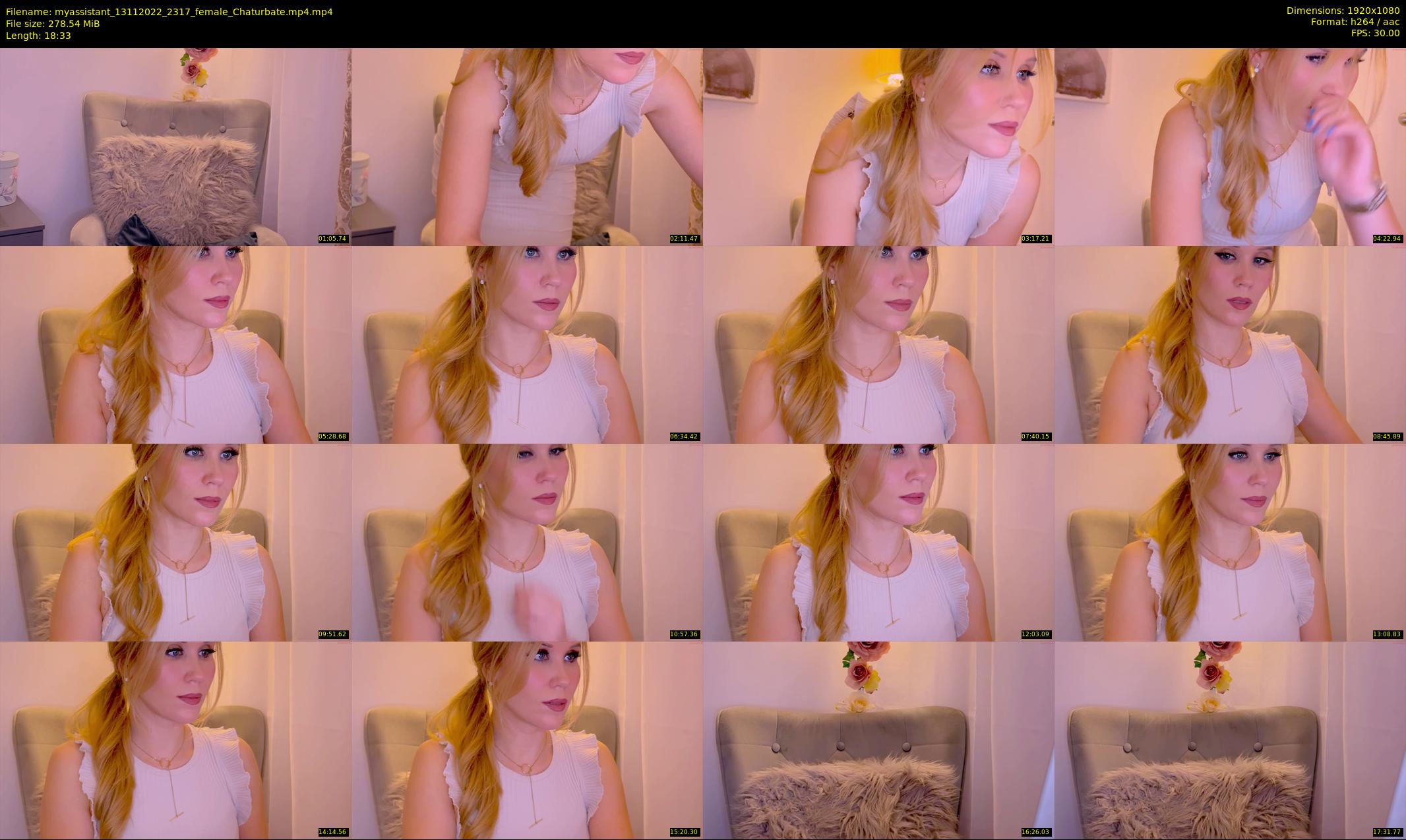 myassistant — 19 minute Chaturbate female cam show recording, 1080p, Nov 13, 2022