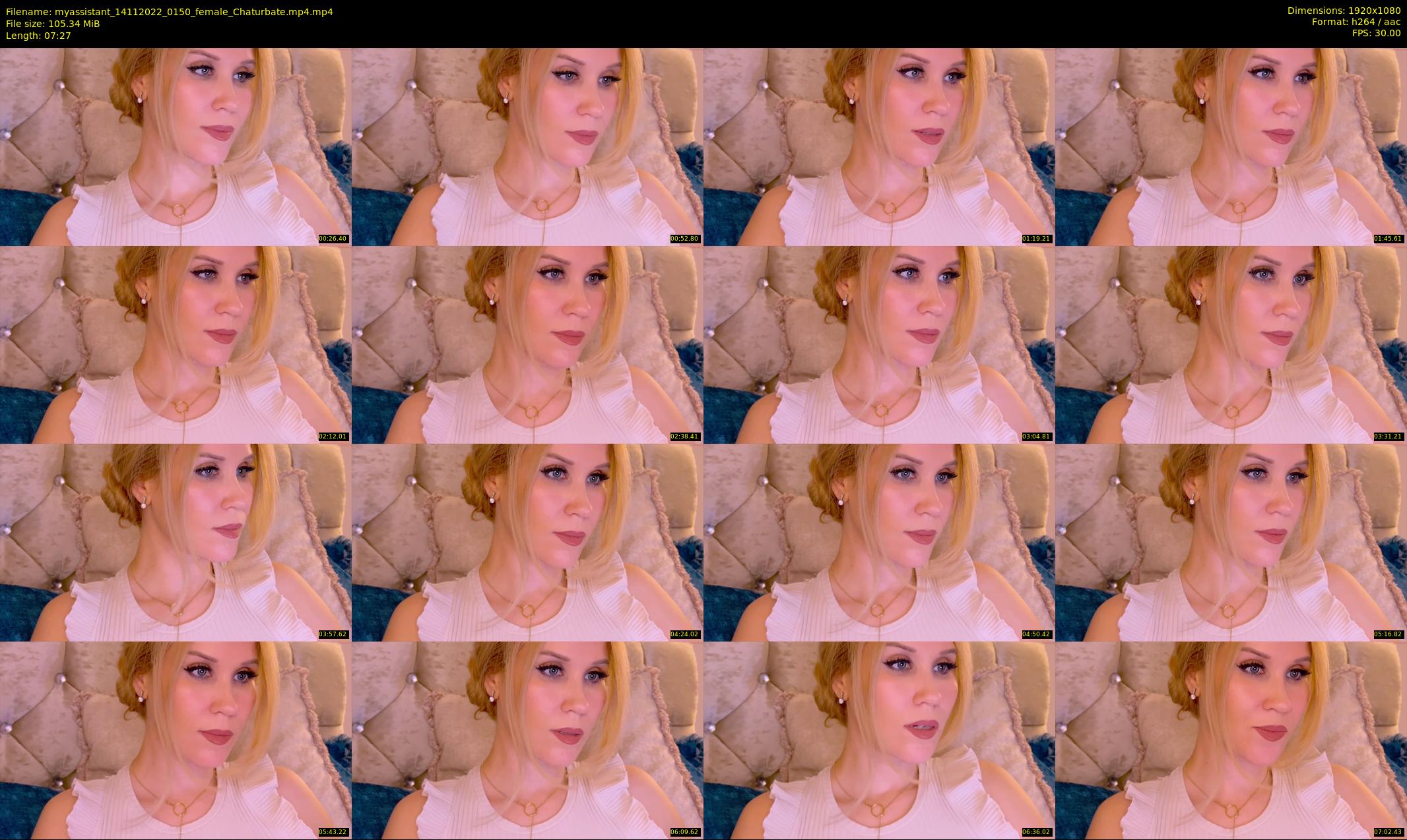 myassistant — 8 minute Chaturbate female cam show recording, 1080p, Nov 14, 2022