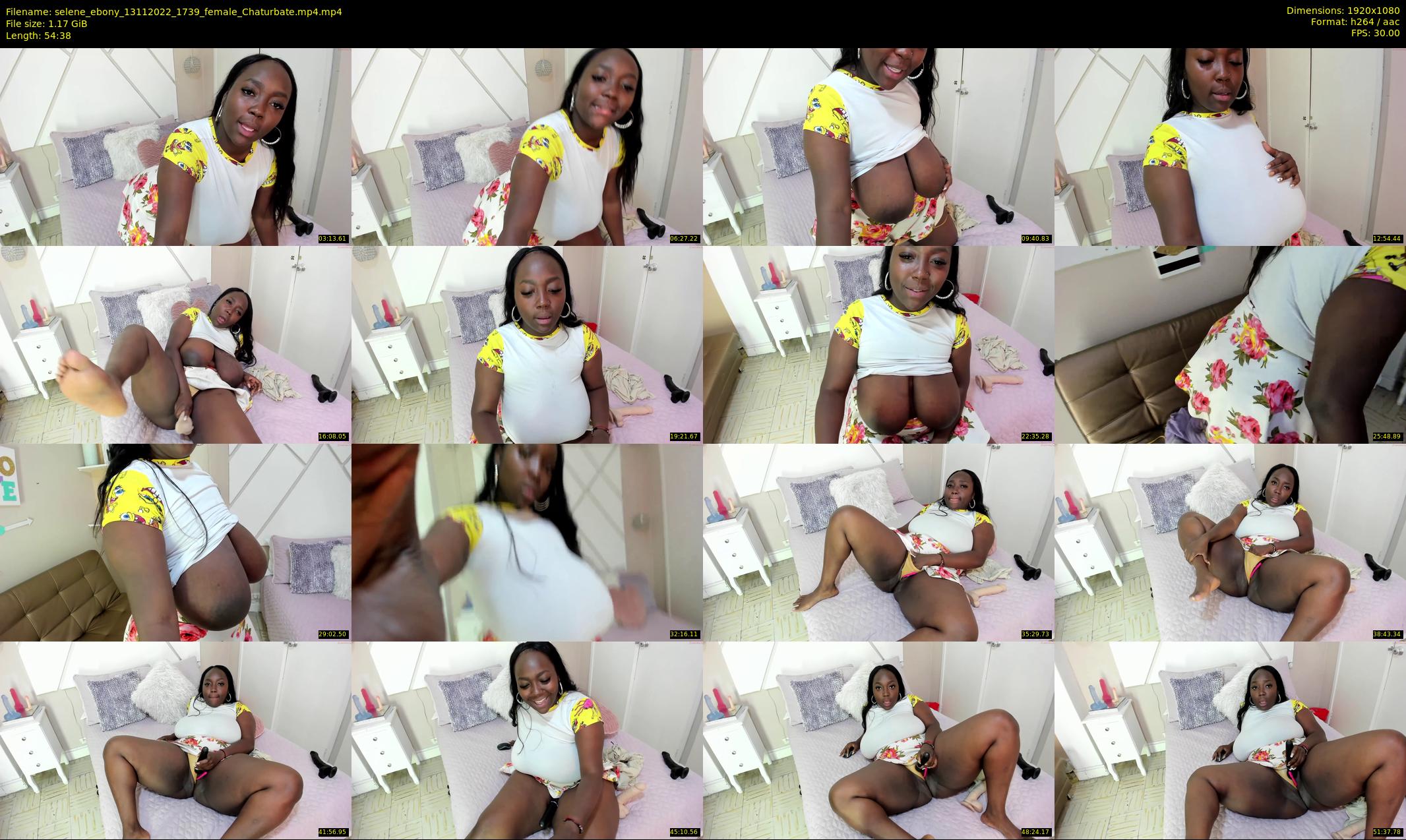 selene_ebony — 55 minute Chaturbate female cam show recording, 1080p, Nov 13, 2022