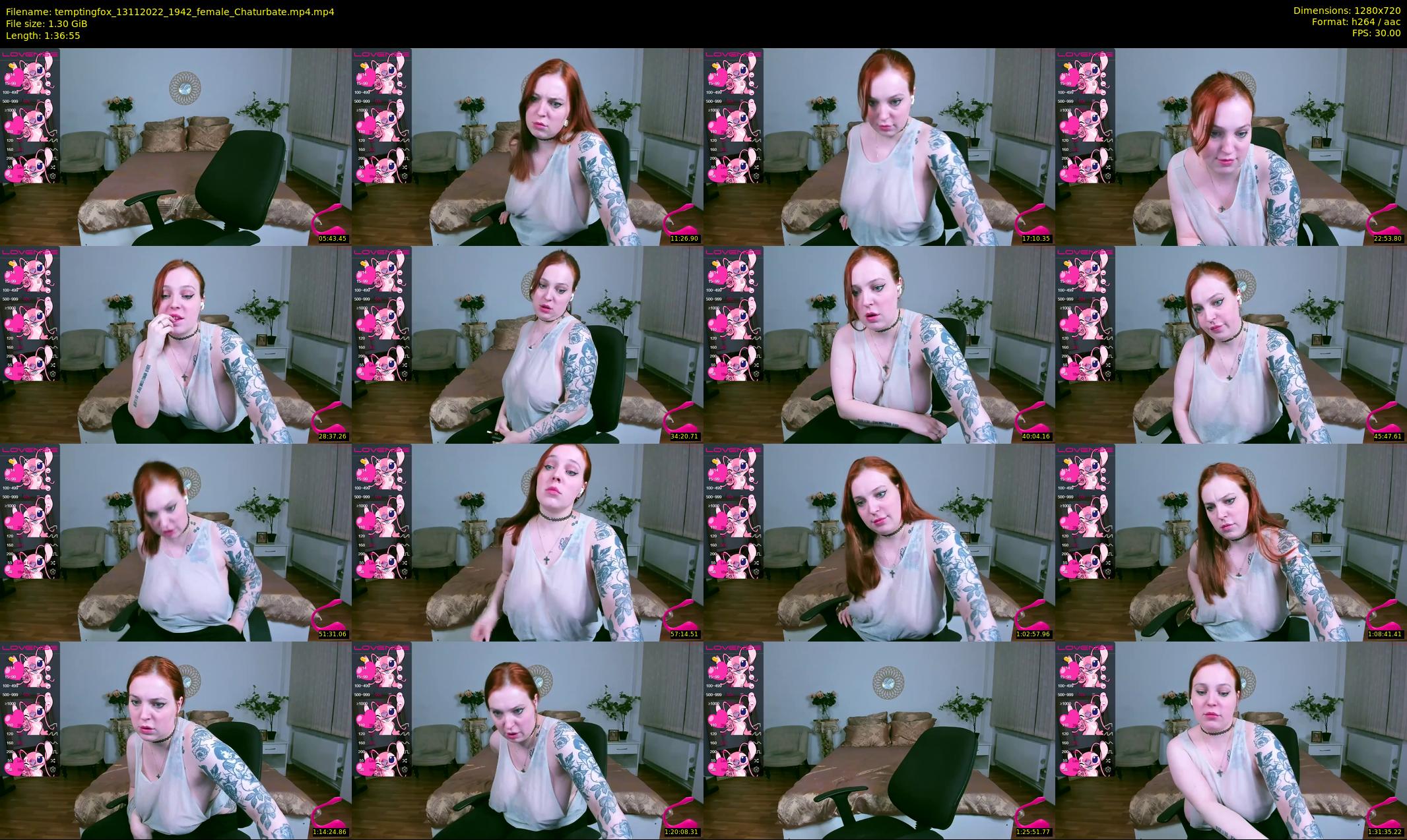 temptingfox — 97 minute Chaturbate female cam show recording, 720p, Nov 13, 2022