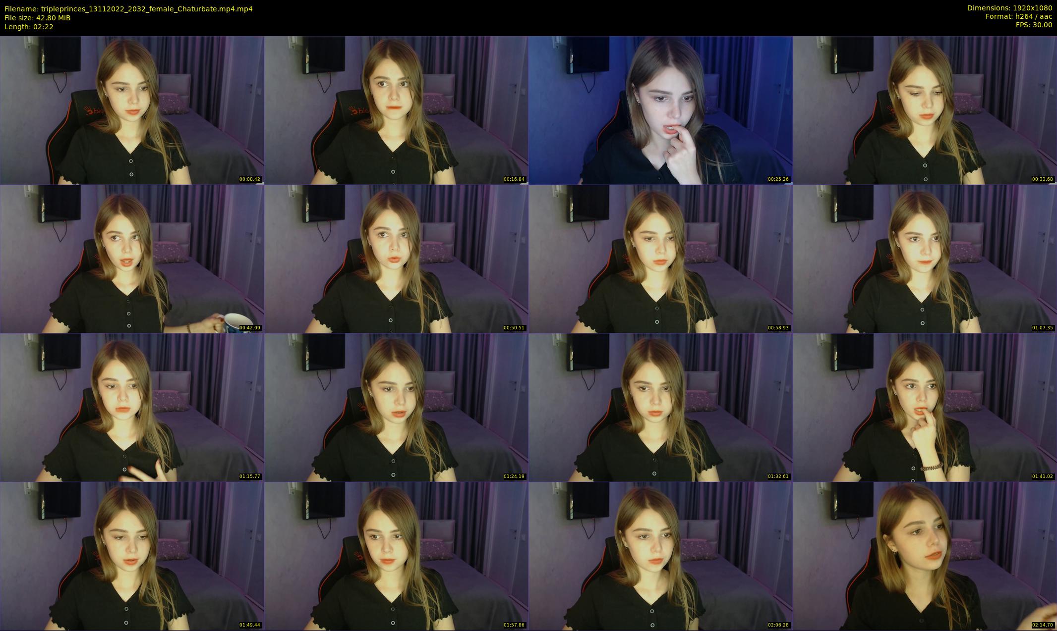 tripleprinces — 3 minute Chaturbate female cam show recording, 1080p, Nov 13, 2022