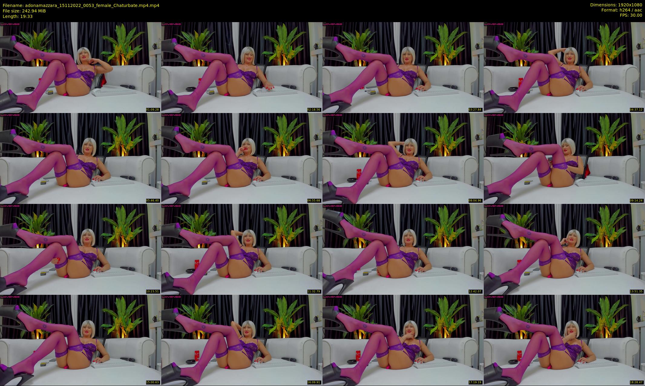 adonamazzara — 20 minute Chaturbate female cam show recording, 1080p, Nov 15, 2022