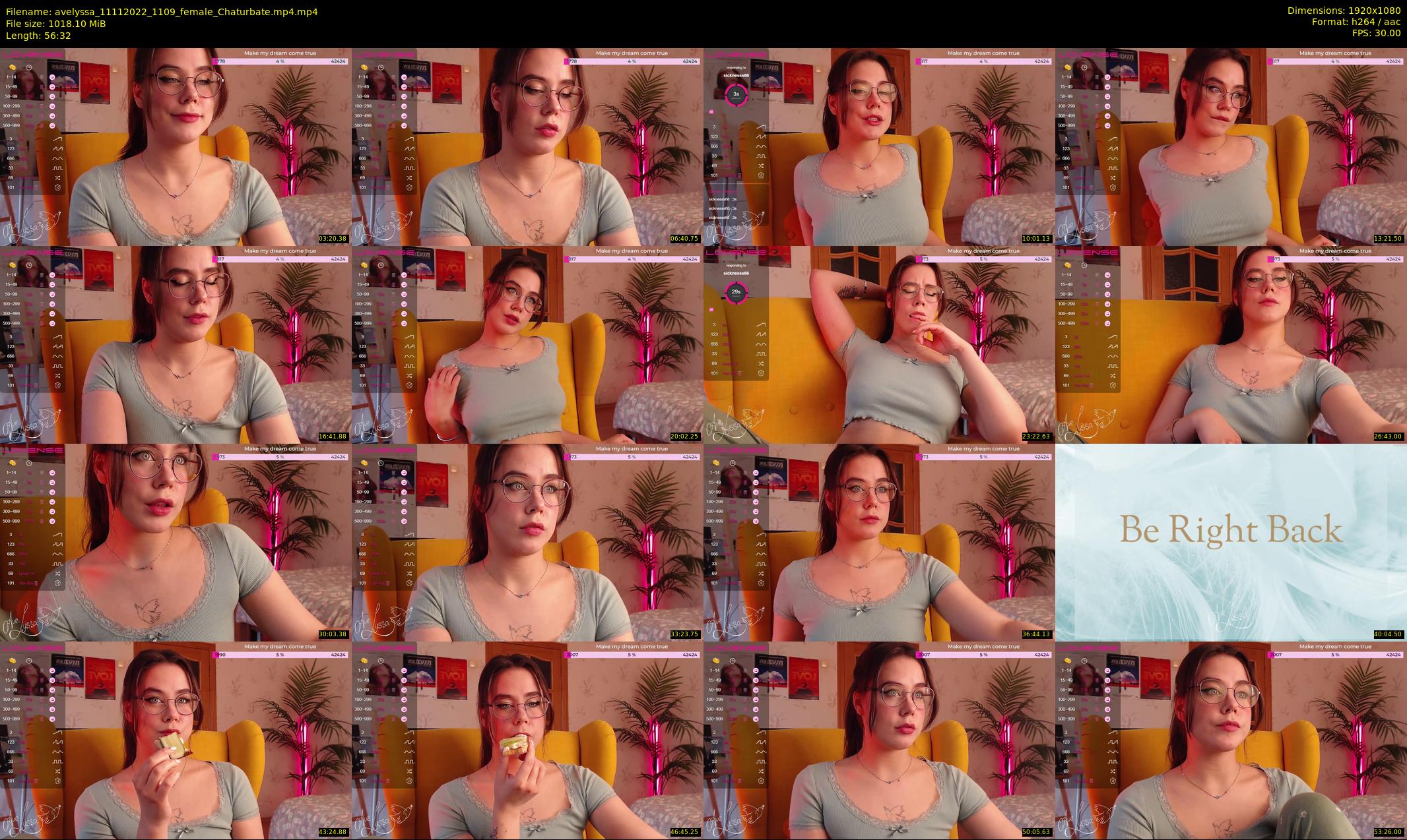 avelyssa — 57 minute Chaturbate female cam show recording, 1080p, Nov 11, 2022