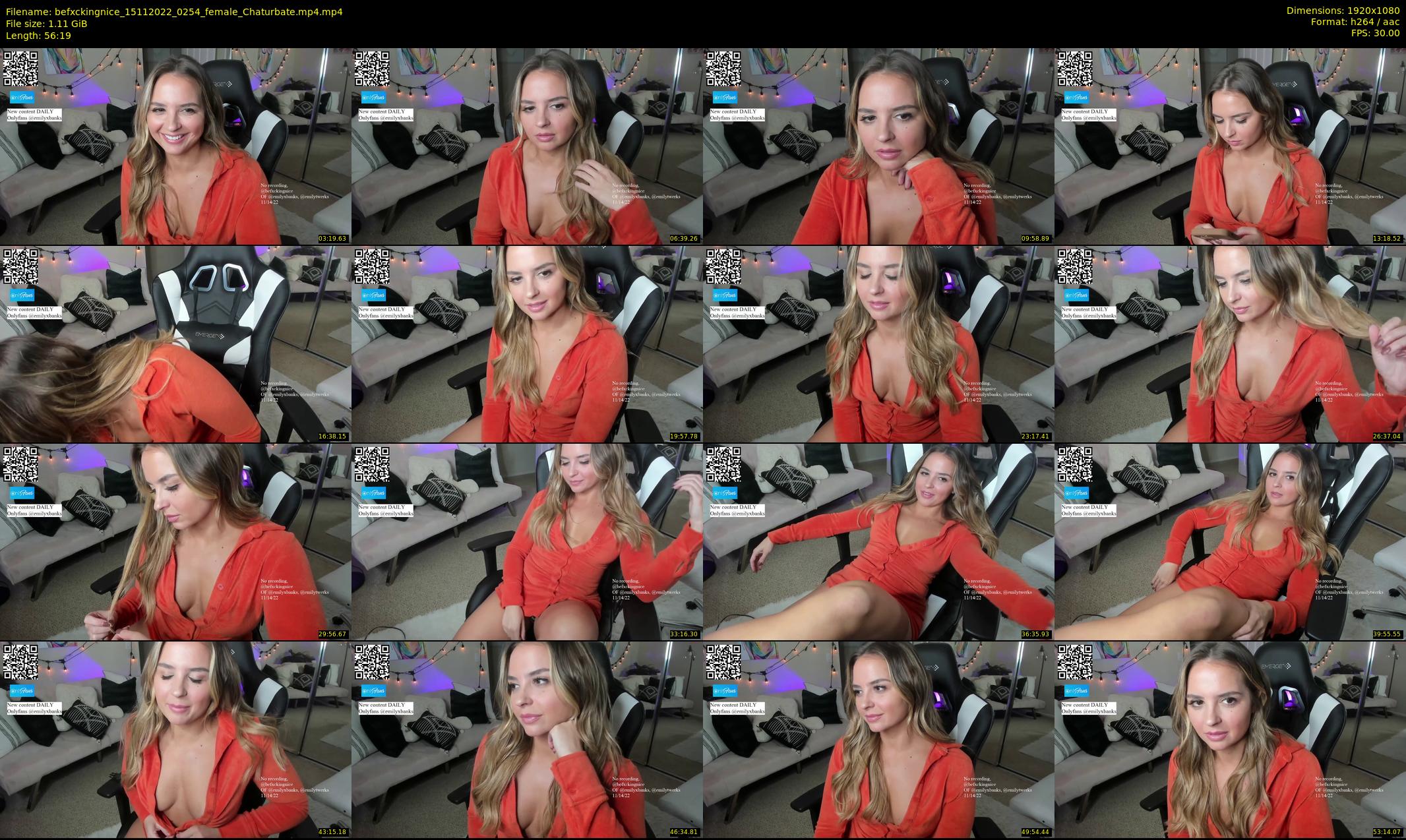 befxckingnice — 57 minute Chaturbate female cam show recording, 1080p, Nov 15, 2022