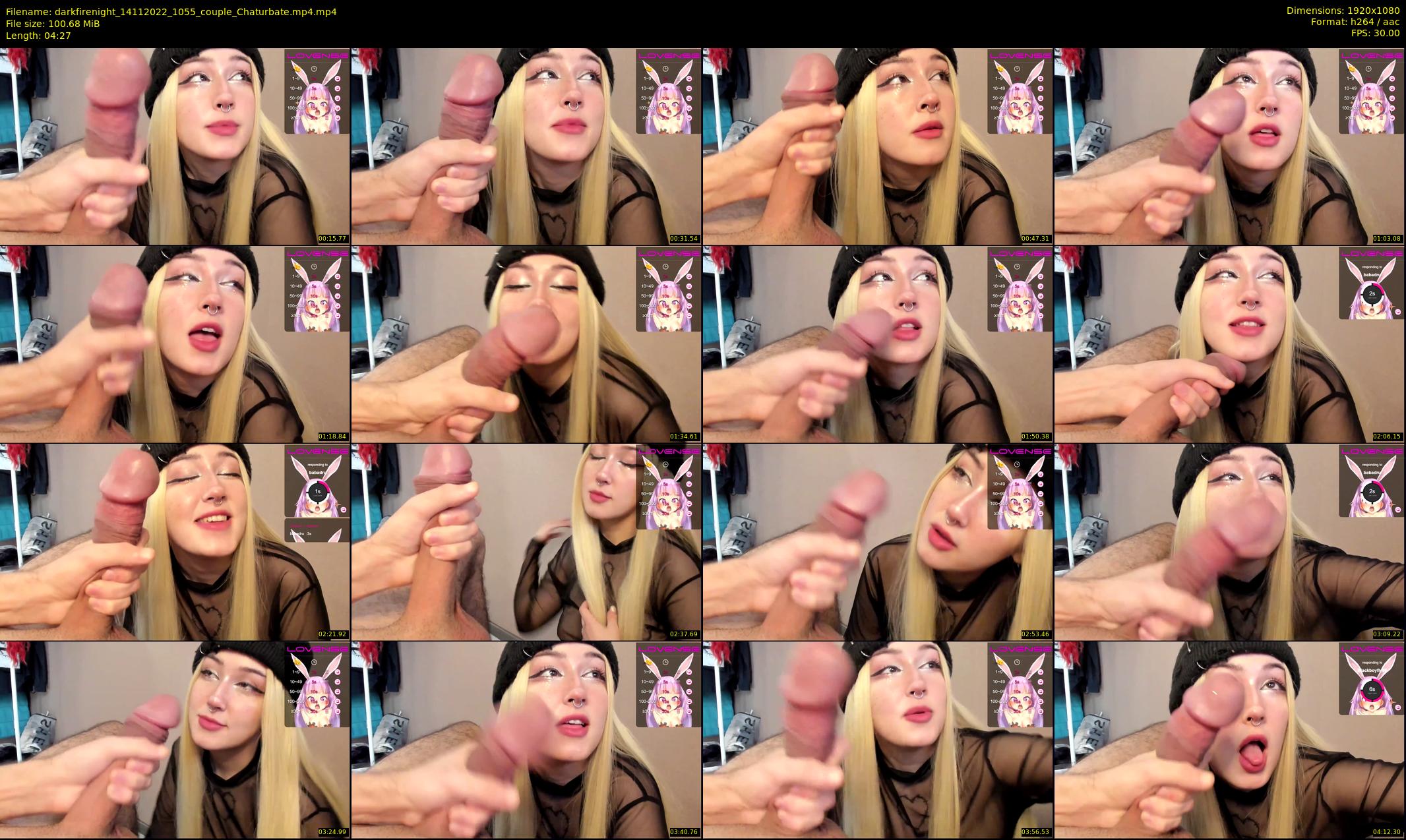 darkfirenight — 5 minute Chaturbate couple cam show recording, 1080p, Nov 14, 2022
