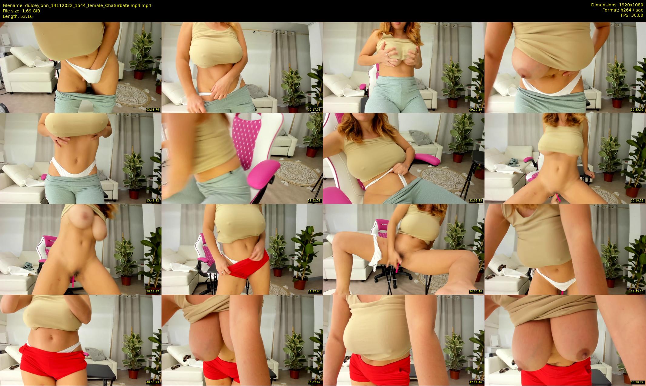 dulceyjohn — 54 minute Chaturbate female cam show recording, 1080p, Nov 14, 2022