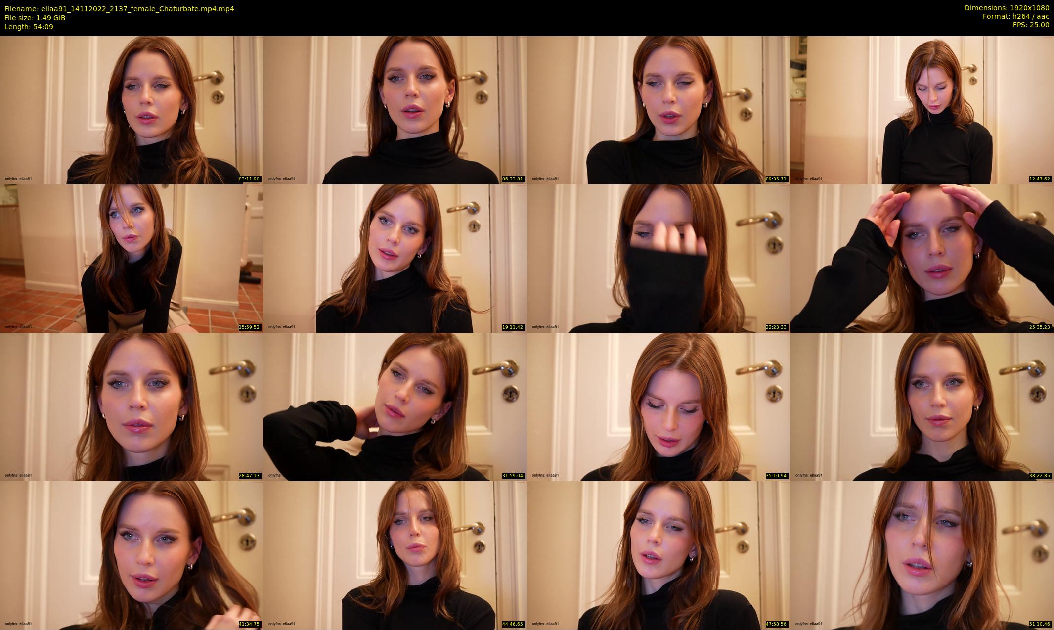 ellaa91 — 55 minute Chaturbate female cam show recording, 1080p, Nov 14, 2022