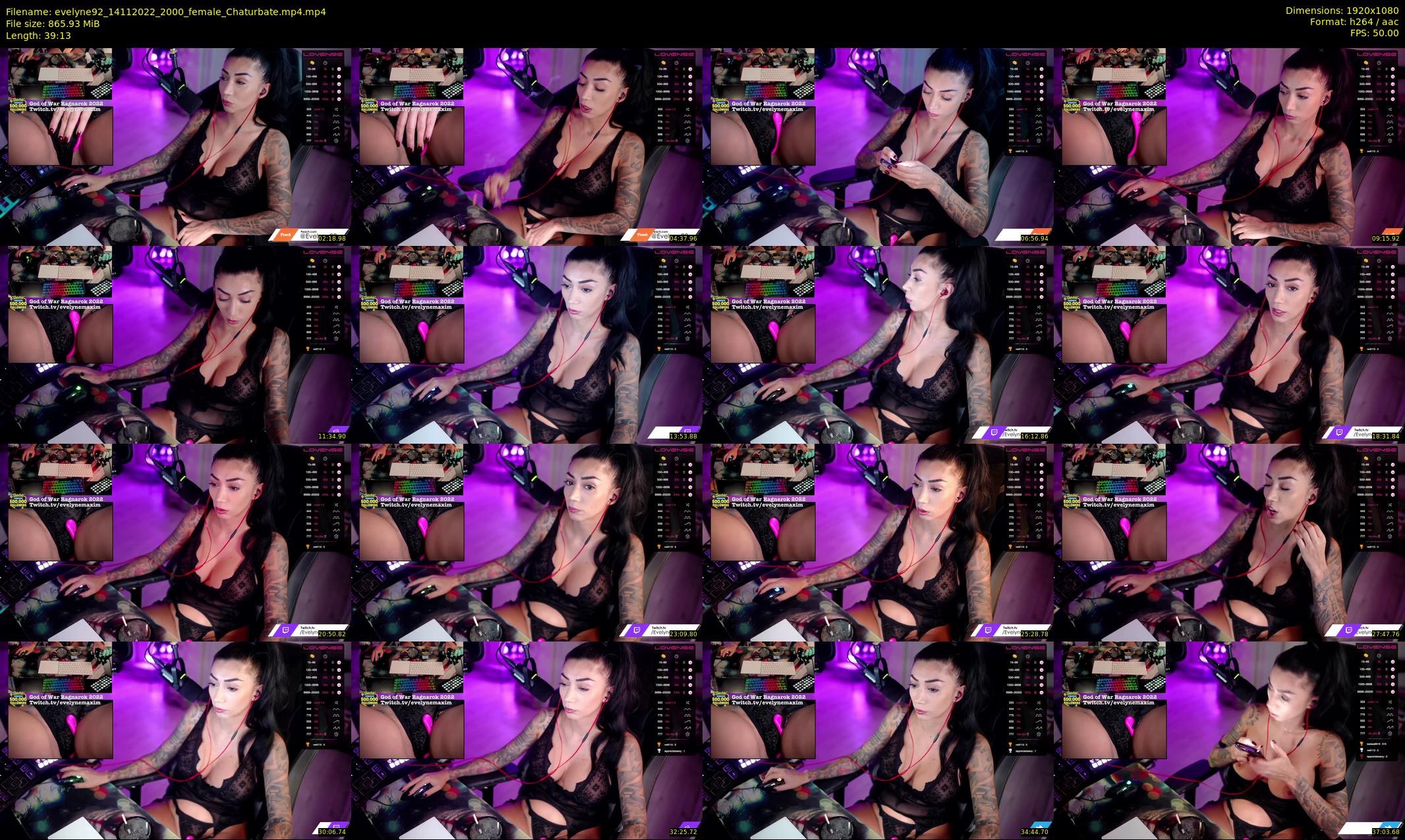 evelyne92 — 40 minute Chaturbate female cam show recording, 1080p, Nov 14, 2022