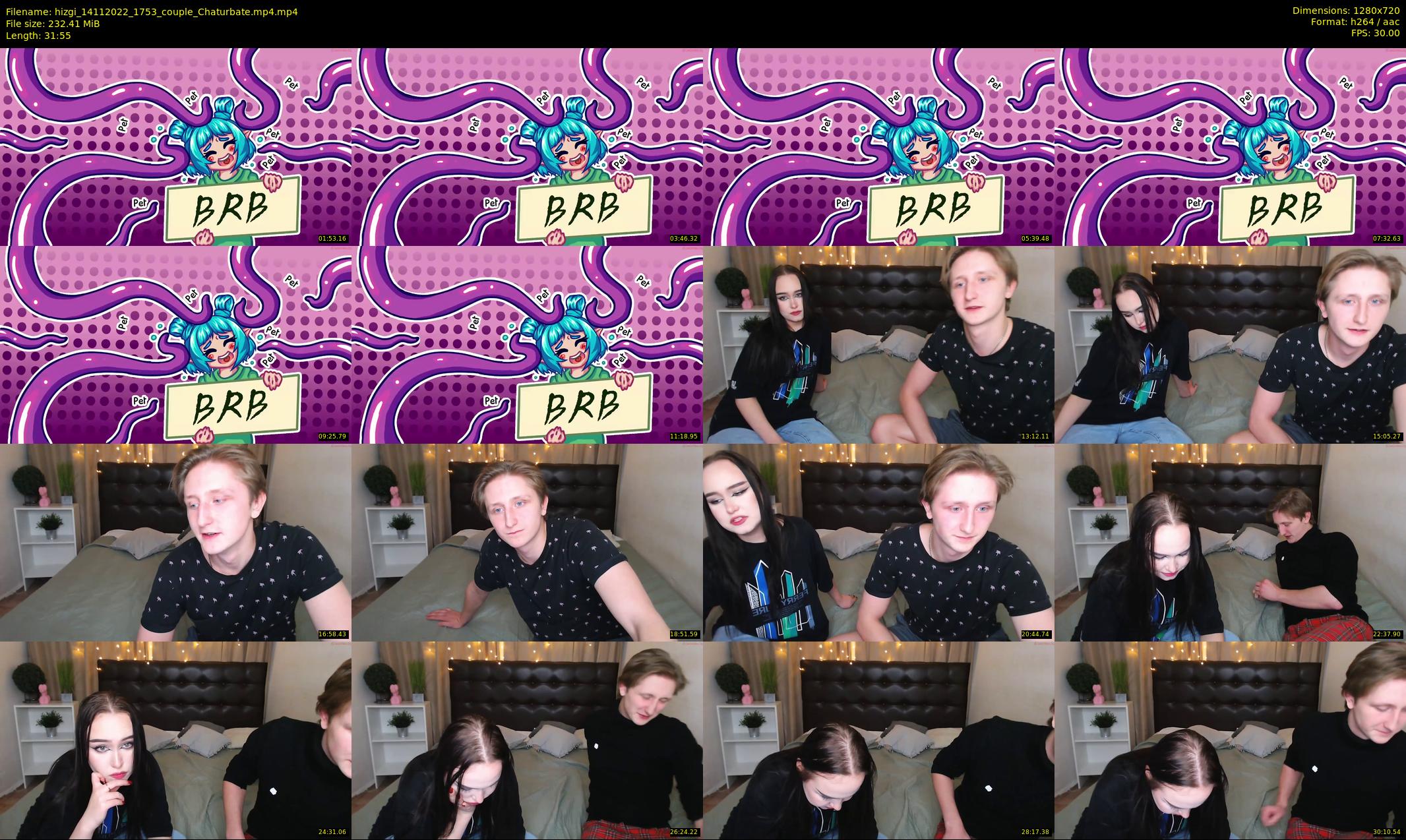 hizgi — 32 minute Chaturbate couple cam show recording, 720p, Nov 14, 2022