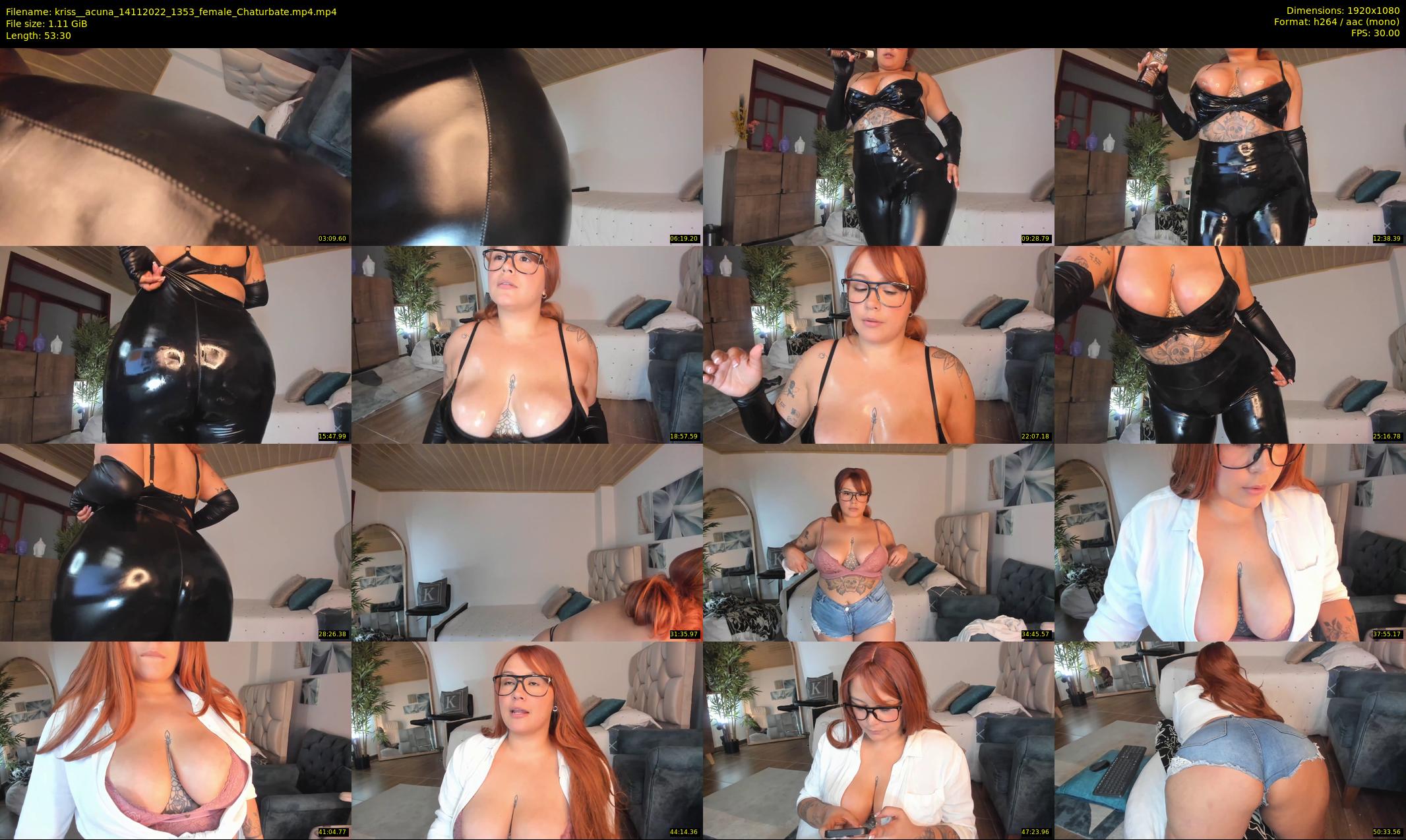kriss__acuna — 54 minute Chaturbate female cam show recording, 1080p, Nov 14, 2022