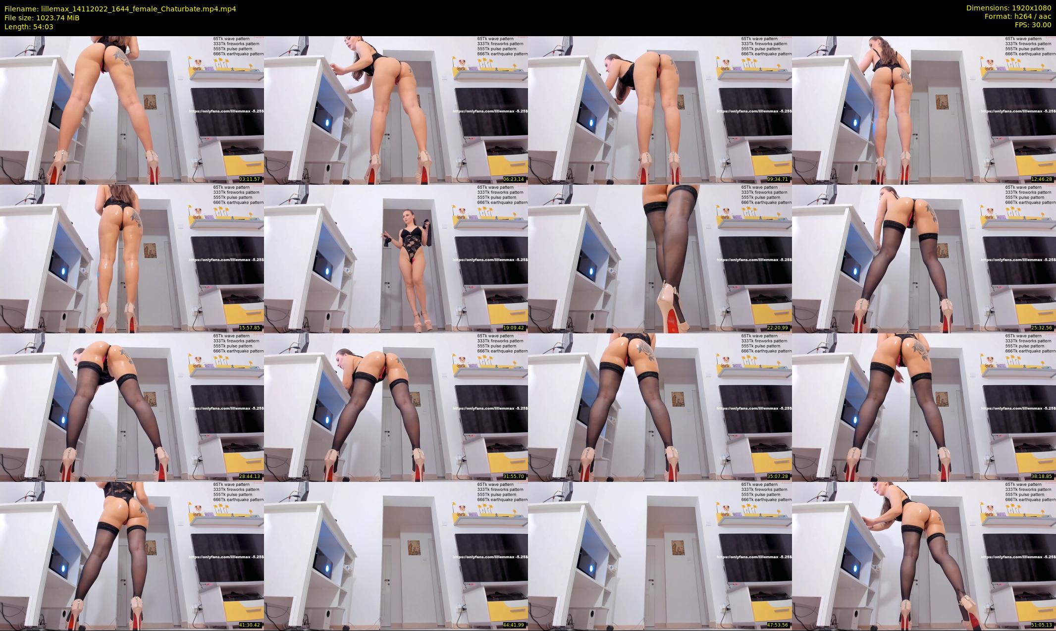 lillemax — 55 minute Chaturbate female cam show recording, 1080p, Nov 14, 2022
