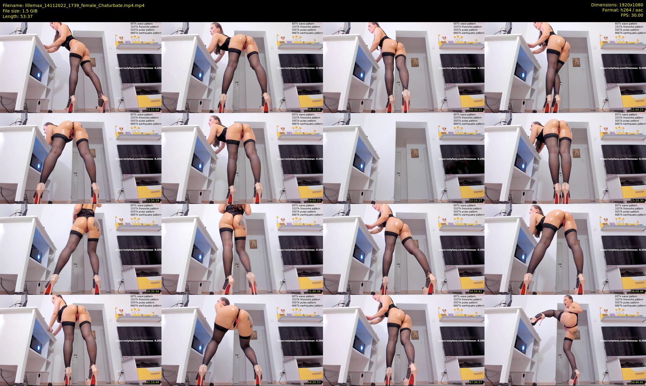 lillemax — 54 minute Chaturbate female cam show recording, 1080p, Nov 14, 2022