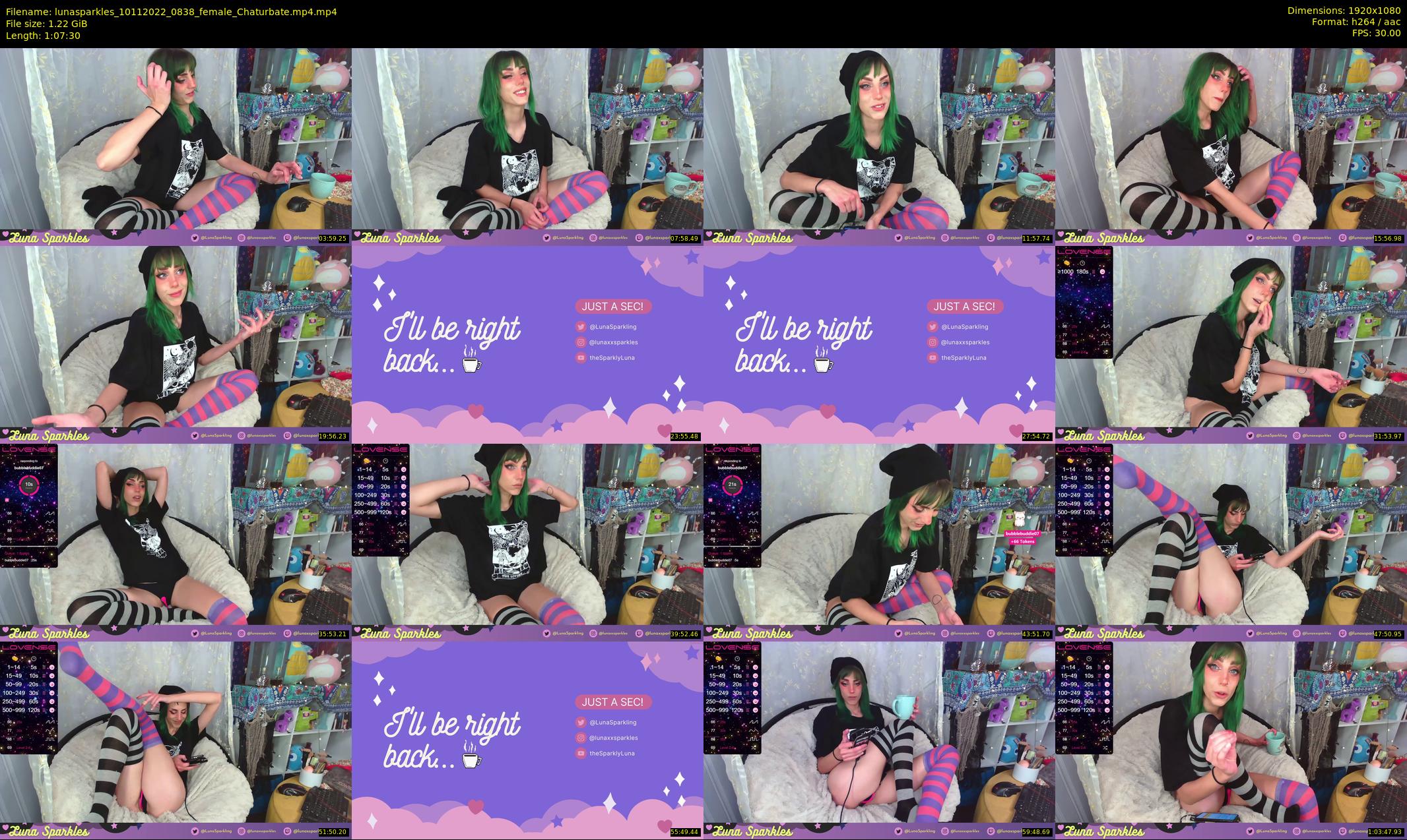 lunasparkles — 68 minute Chaturbate female cam show recording, 1080p, Nov 10, 2022