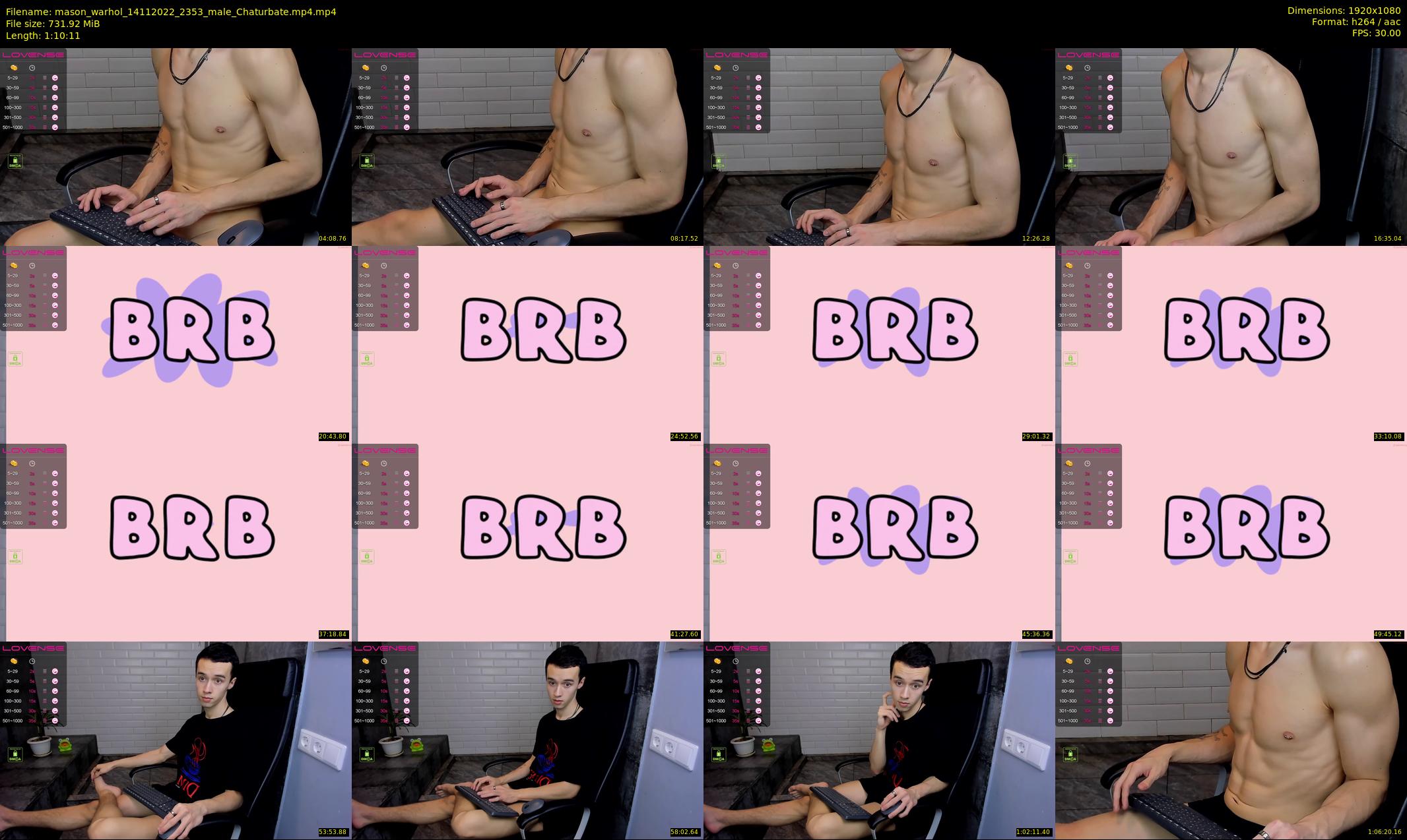 mason_warhol — 71 minute Chaturbate male cam show recording, 1080p, Nov 14, 2022