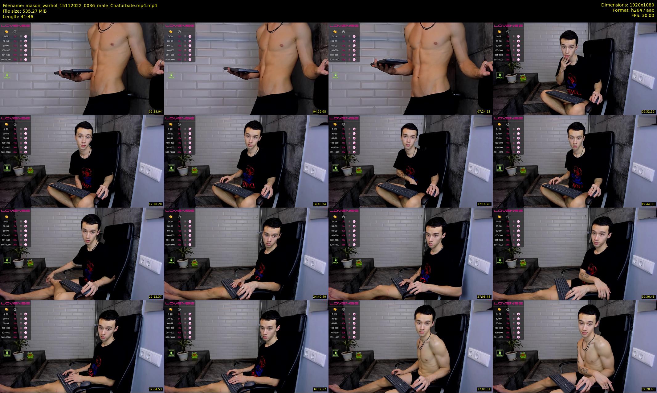 mason_warhol — 42 minute Chaturbate male cam show recording, 1080p, Nov 15, 2022