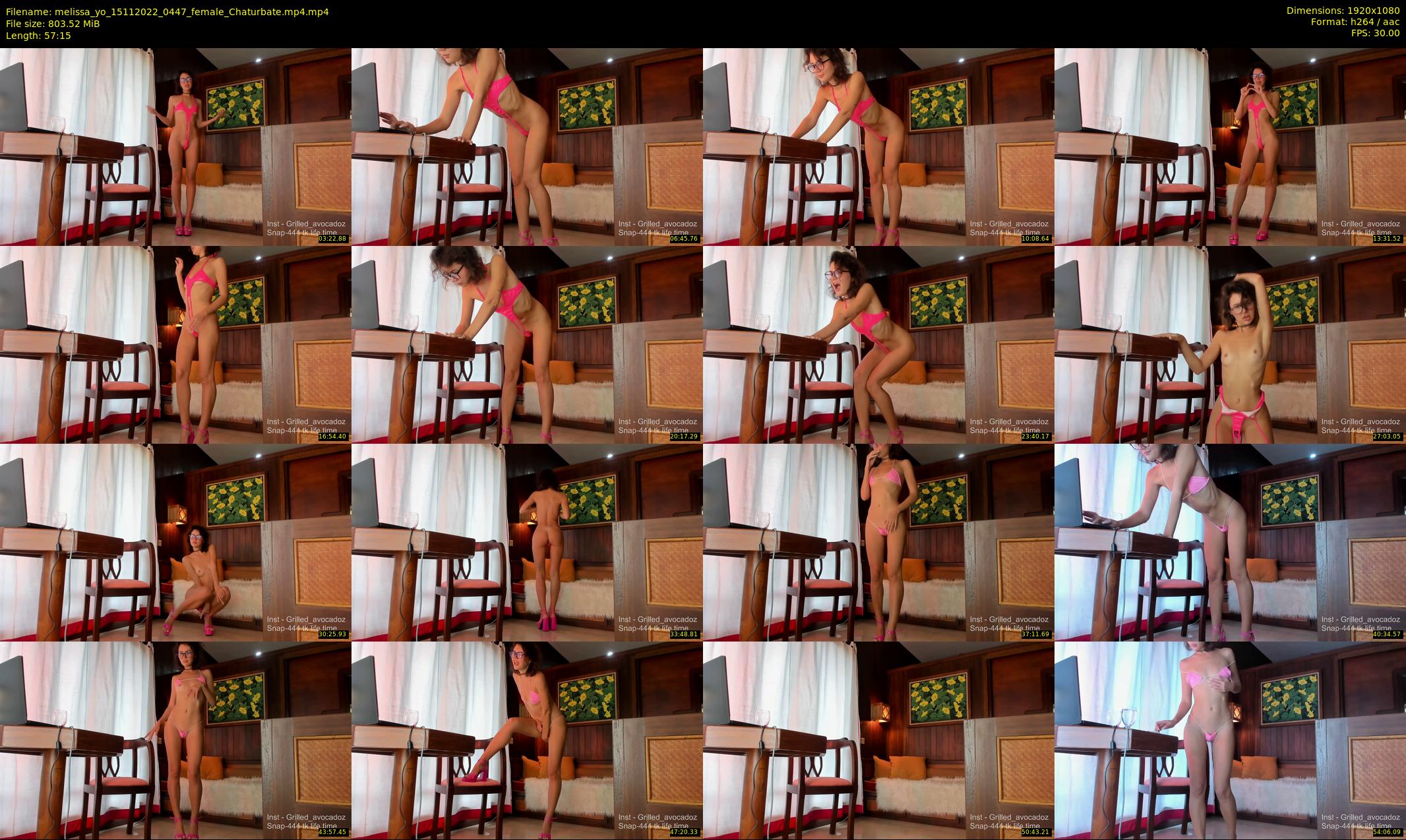 melissa_yo — 58 minute Chaturbate female cam show recording, 1080p, Nov 15, 2022