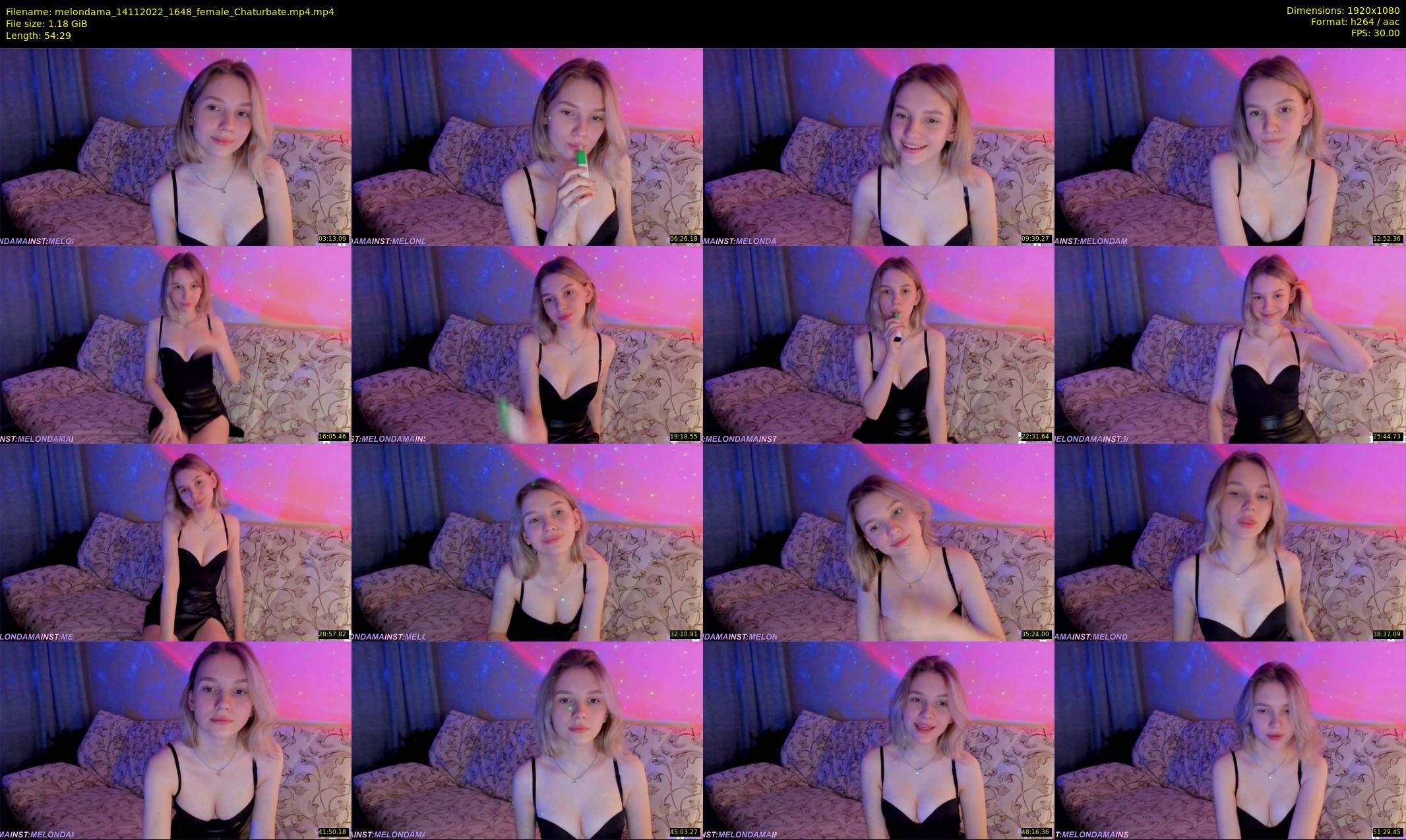 melondama — 55 minute Chaturbate female cam show recording, 1080p, Nov 14, 2022