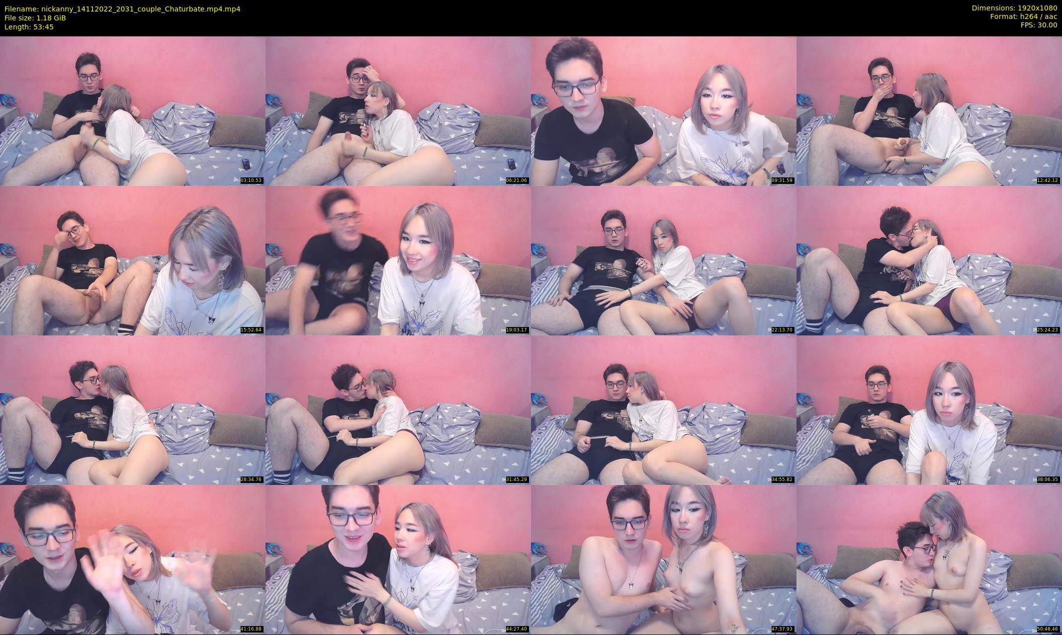 nickanny — 54 minute Chaturbate couple cam show recording, 1080p, Nov 14, 2022
