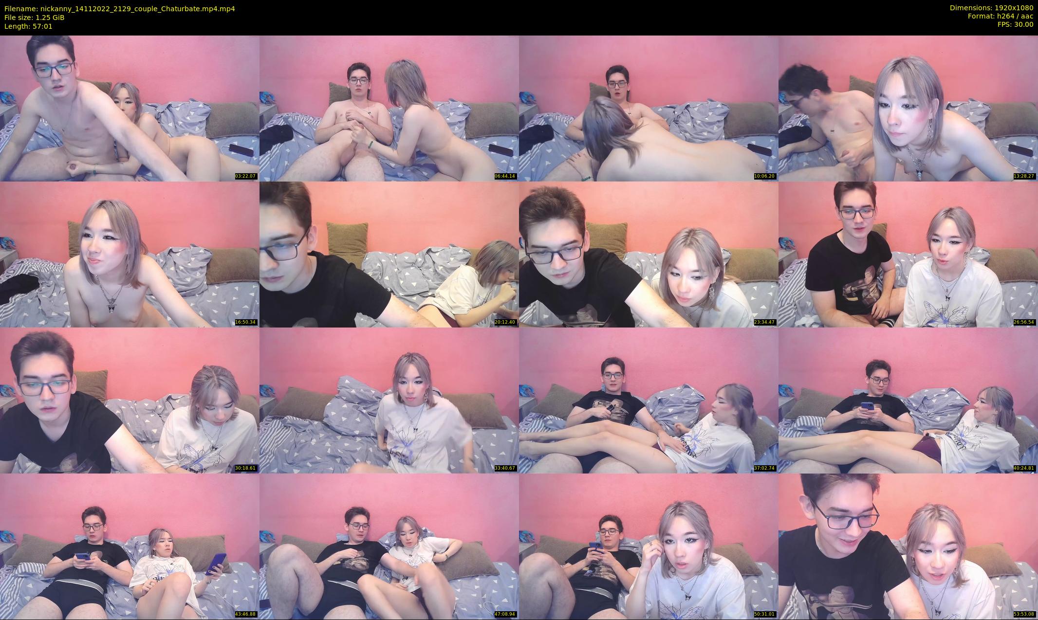 nickanny — 58 minute Chaturbate couple cam show recording, 1080p, Nov 14, 2022