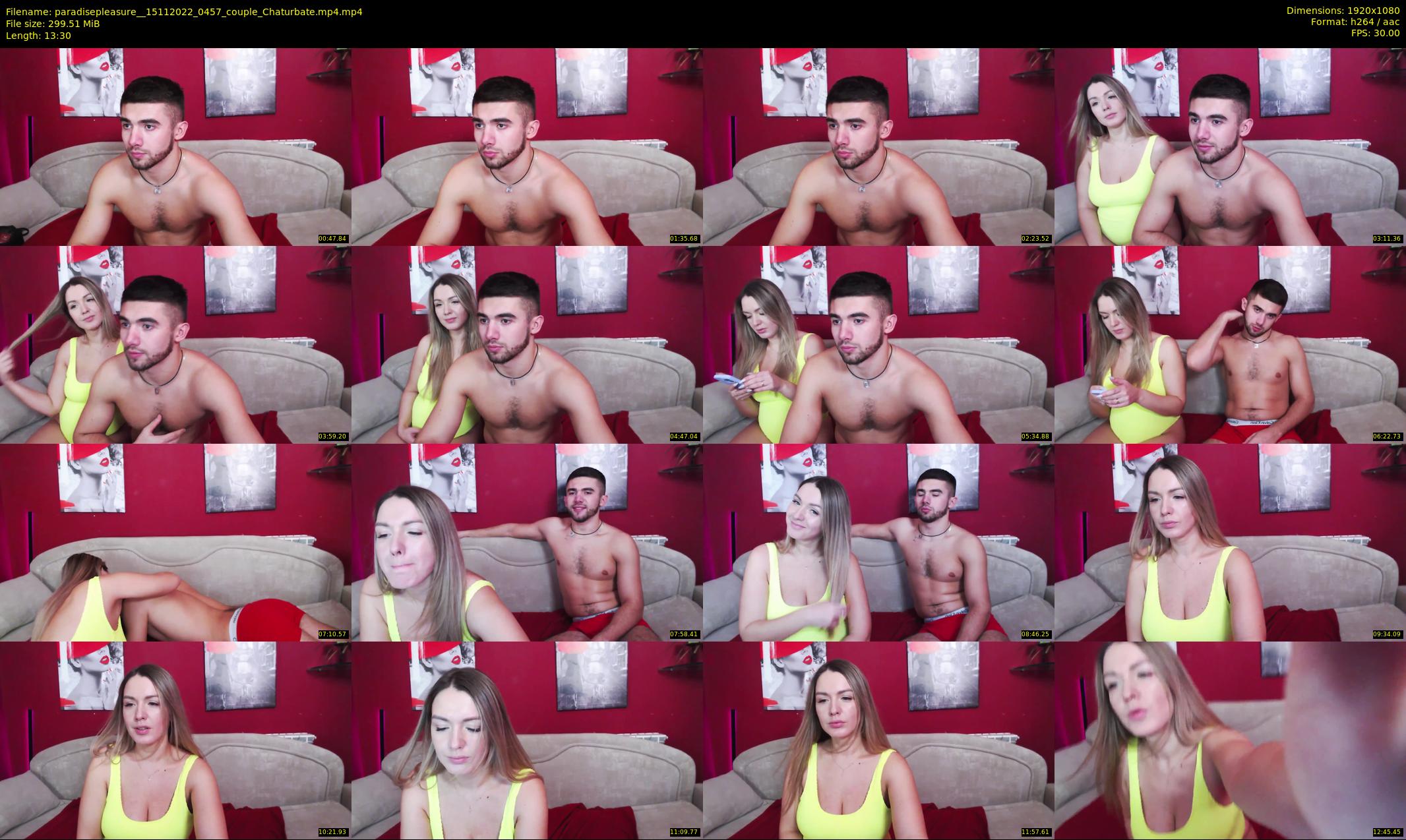 paradisepleasure_ — 14 minute Chaturbate couple cam show recording, 1080p, Nov 15, 2022