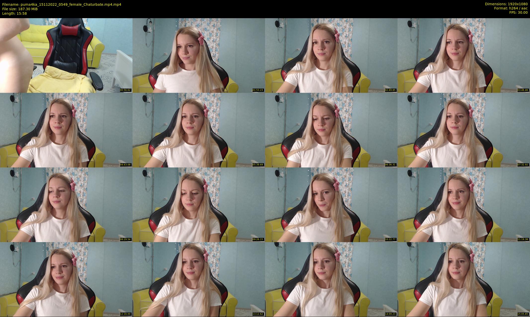 puma4ka — 16 minute Chaturbate female cam show recording, 1080p, Nov 15, 2022