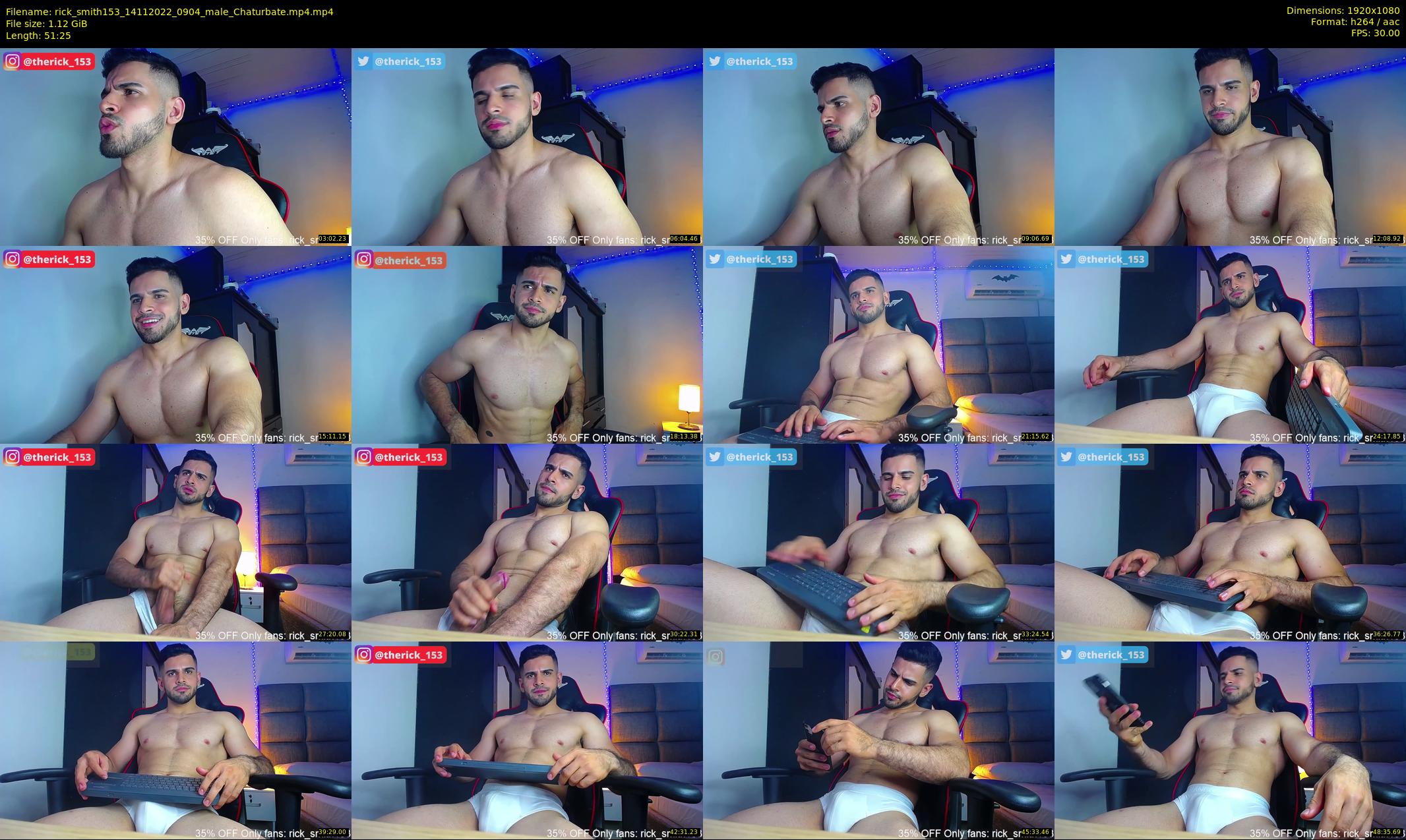 rick_smith153 — 52 minute Chaturbate male cam show recording, 1080p, Nov 14, 2022