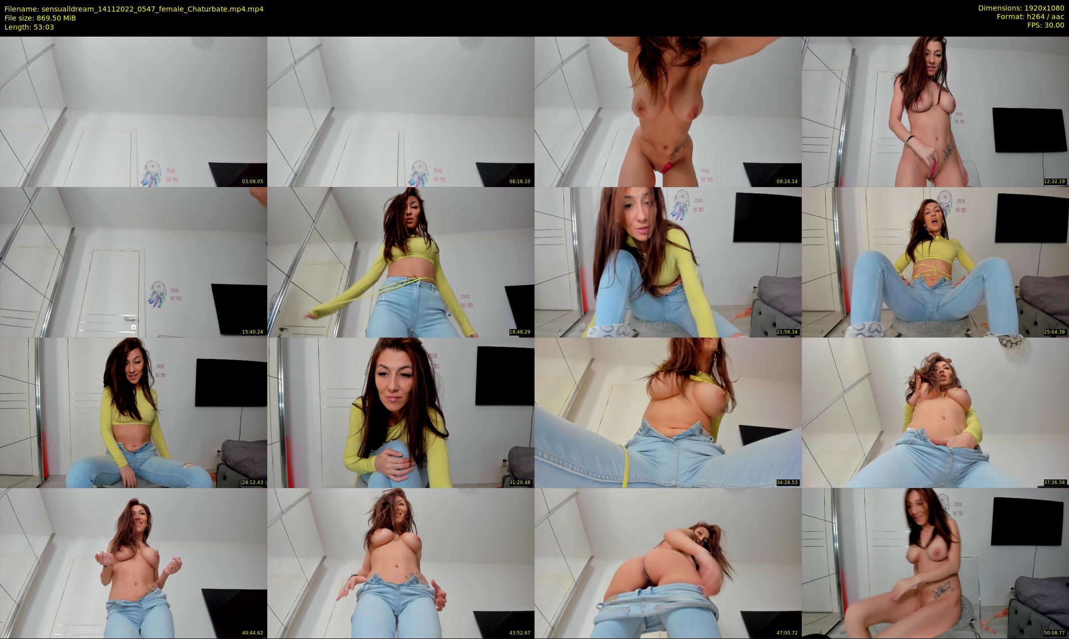 sensualldream — 54 minute Chaturbate female cam show recording, 1080p, Nov 14, 2022
